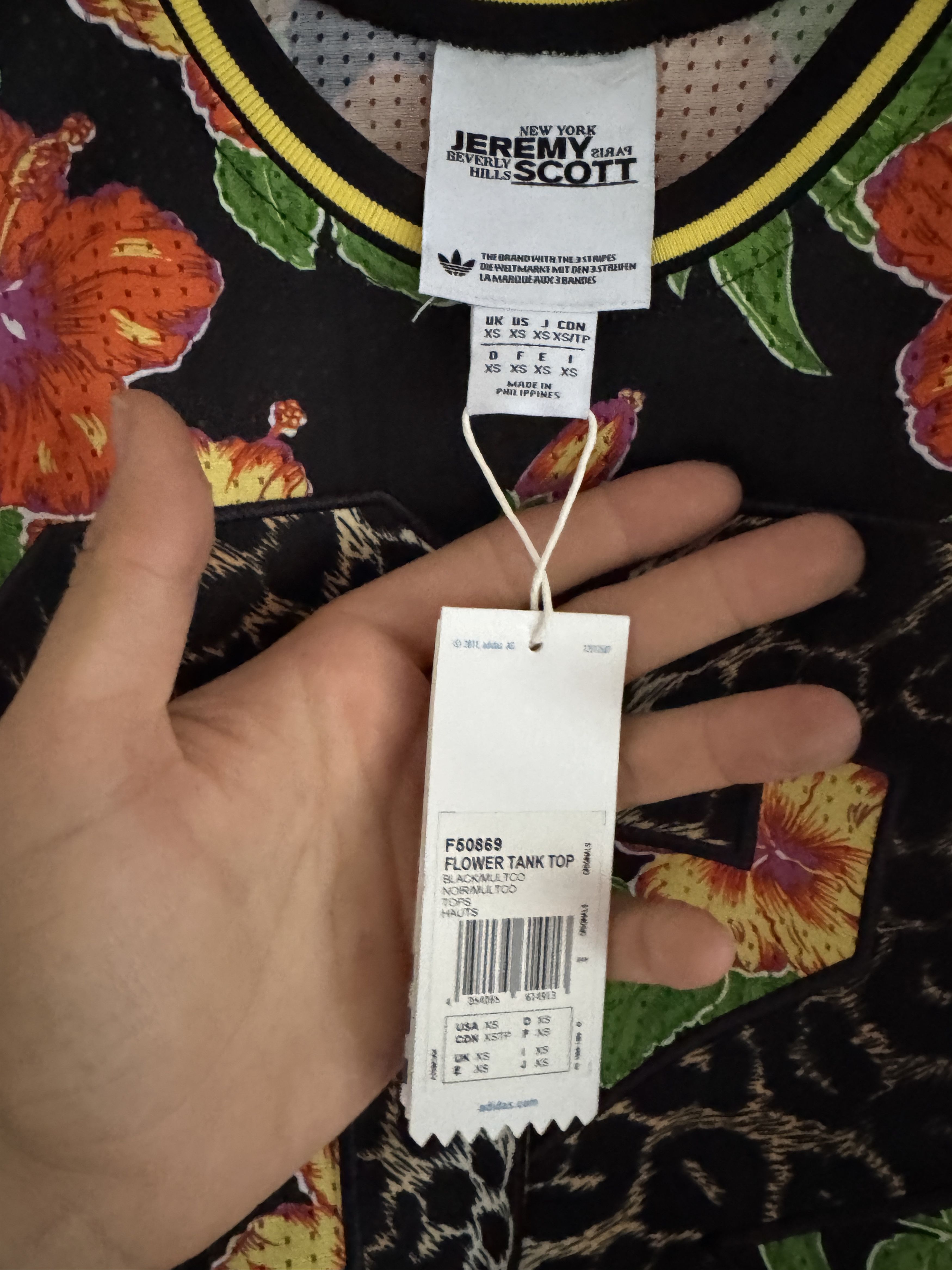 Adidas × Jeremy Scott Jungle Bones Tank Top Size US XS / EU 42 / 0 - 9 Thumbnail