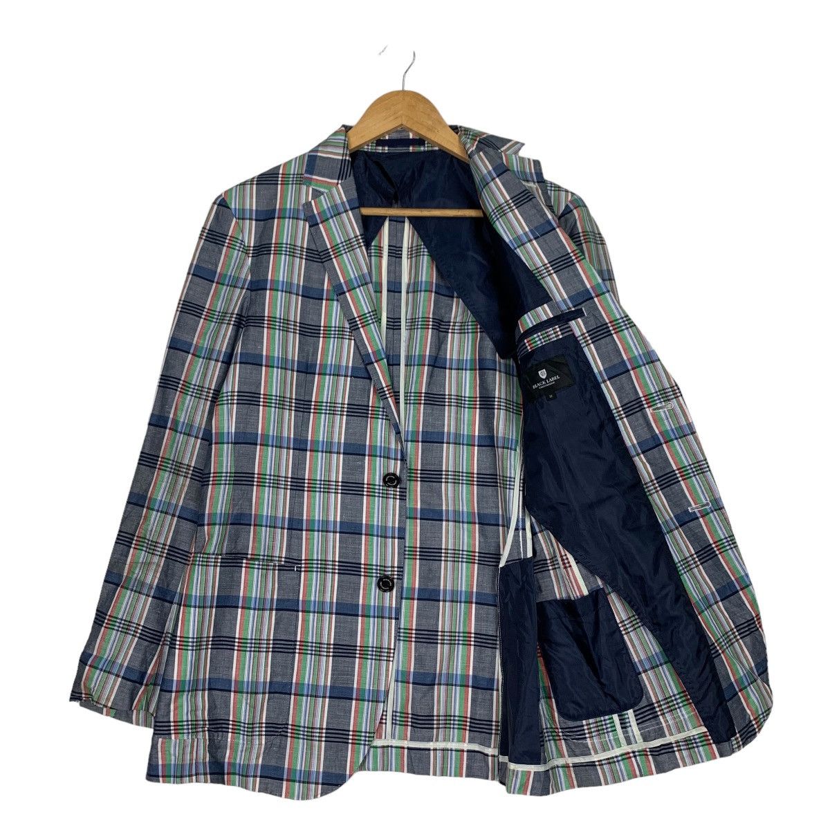 BLACK LABEL Crestbridge Checked Suit Jacket #0943-C42