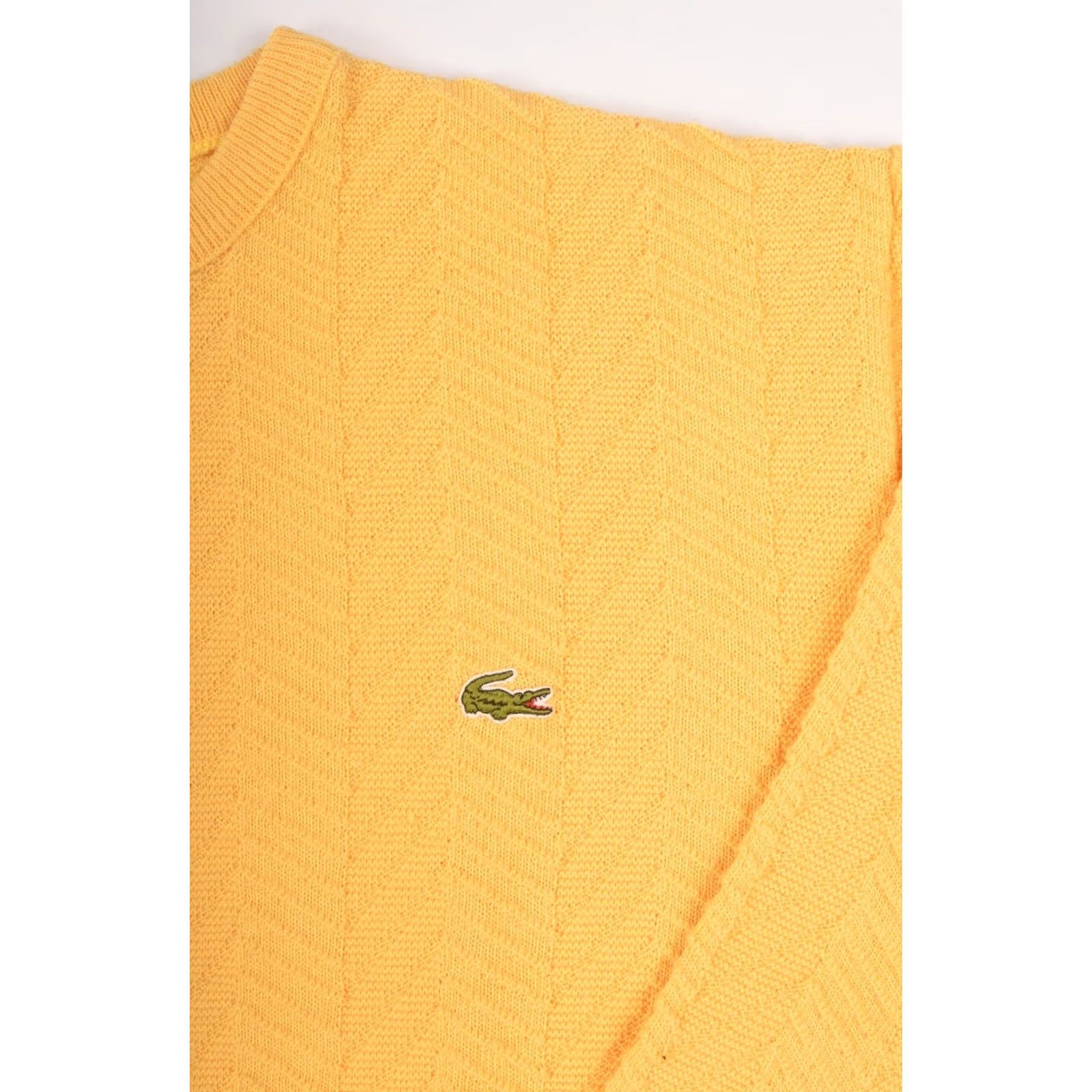 Lacoste Lacoste Vintage Yellow Zig Zag Wool Blend Sweater Mens Crew Neck Size 5 Made in France 80s 90s Size US S / EU 44-46 / 1 - 2 Thumbnail
