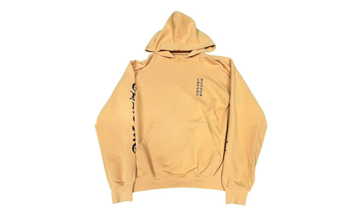 Chrome Hearts Chrome Hearts Script Logo Yellow Hoodie Size US M / EU 48-50 / 2 - 1 Thumbnail