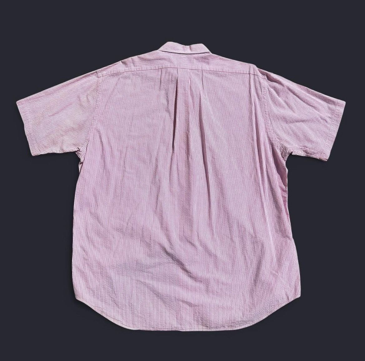 Polo Ralph Lauren × Ralph Lauren × Vintage White & Pink Striped Ralph Lauren Polo Navy Pony Men’s XL Size US XL / EU 56 / 4 - 3 Thumbnail