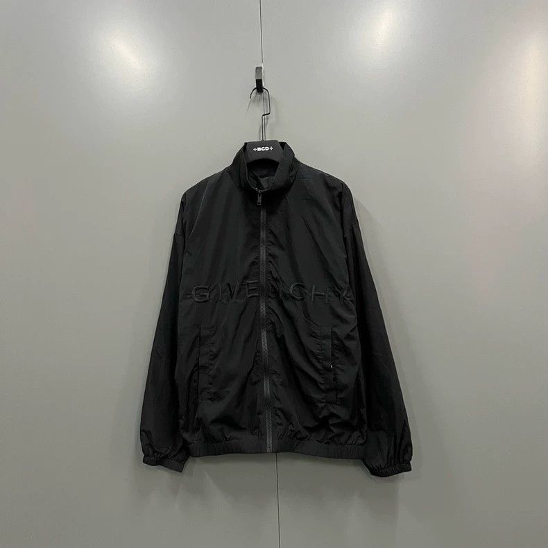 Givenchy Givenchy Size50 Black Letter Embroidered Zipper Jacket (50 Size US M / EU 48-50 / 2 - 1 Thumbnail