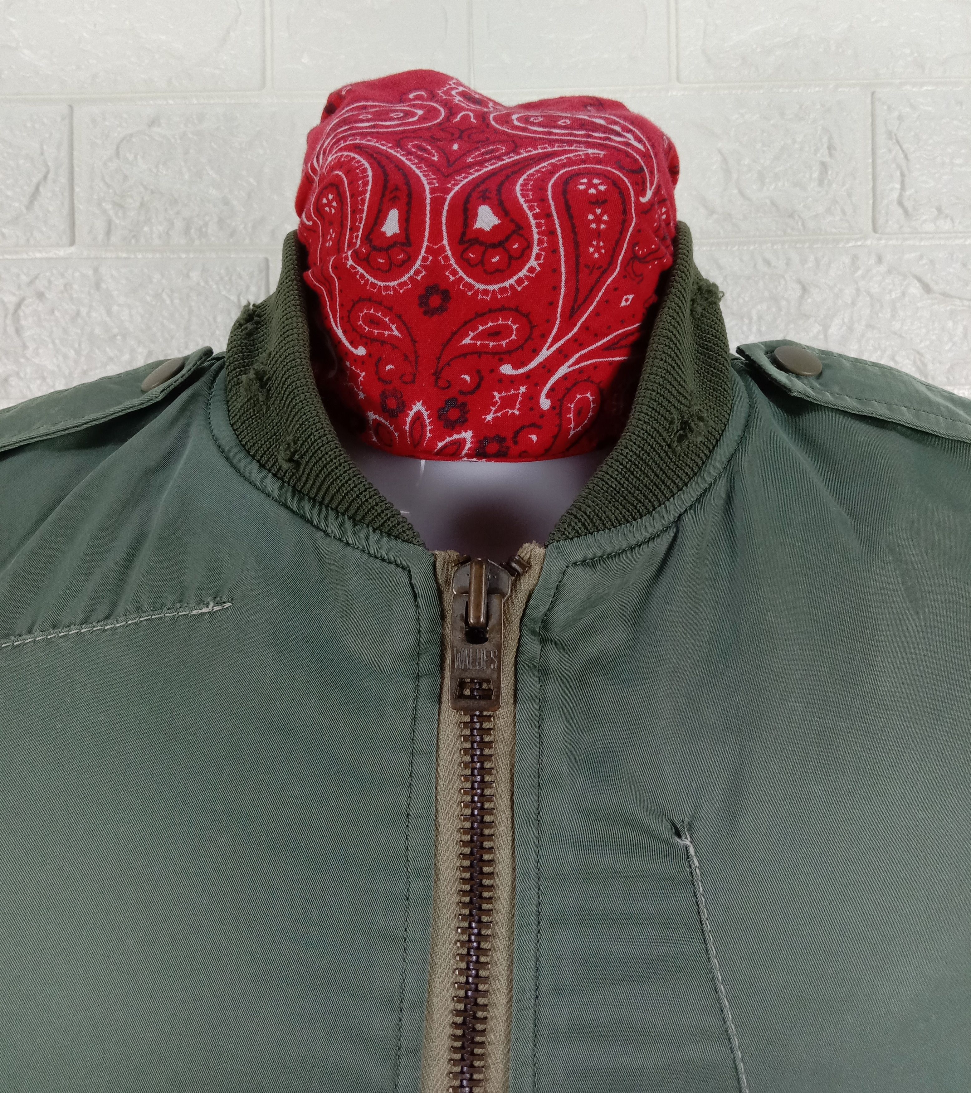 Japanese Brand Vintage Army Japanese Inpaichthys Kerri Bomber Jacket Size US S / EU 44-46 / 1 - 5 Thumbnail