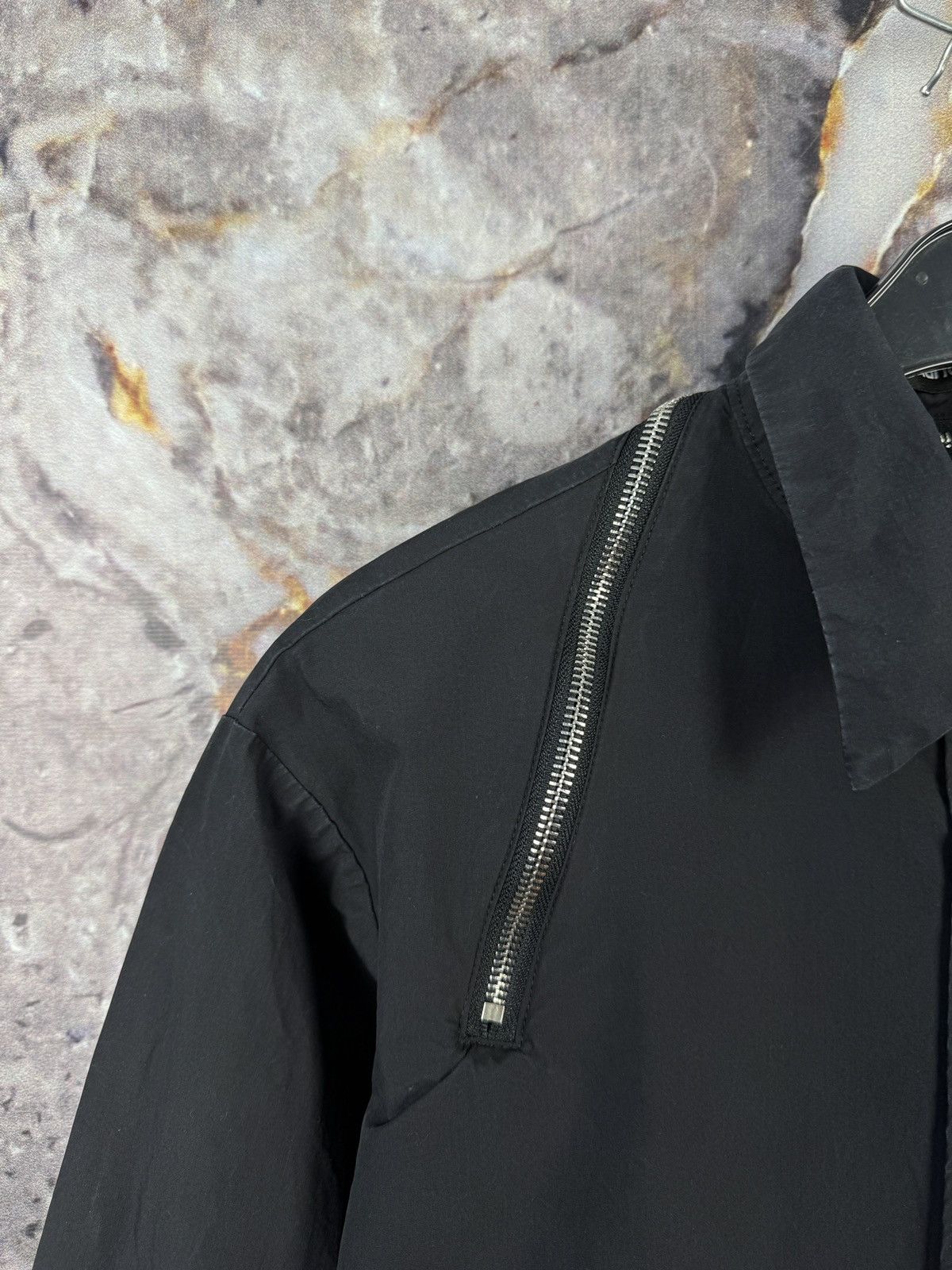 Alexander Wang Alexander Wang Black Shirt Long Sleeve Zip Detail Designer Size S / US 4 / IT 40 - 7 Thumbnail