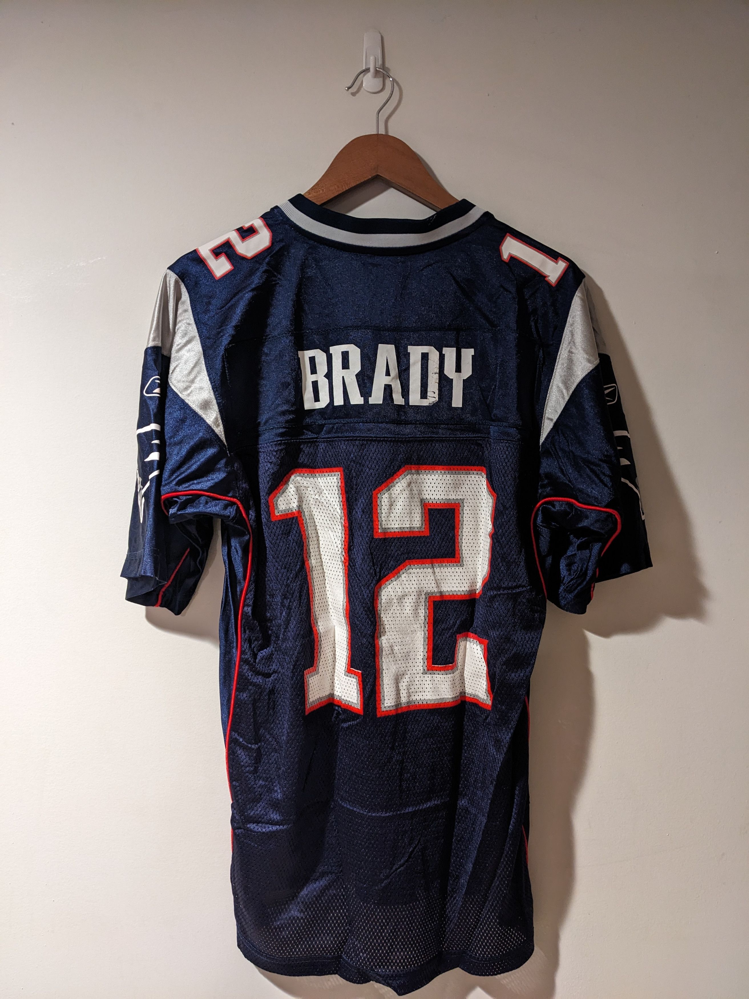 Vintage Tom Brady New England Patriots Blue Medium Jersey