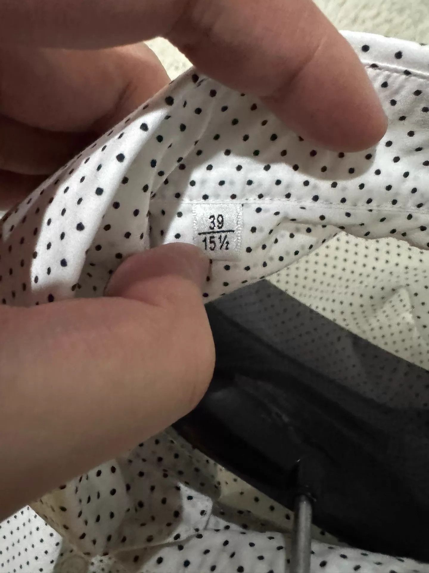 Saint Laurent Paris Saint Laurent SLP Hedi Slimane White Polka Dot Shirt 39 Size US M / EU 48-50 / 2 - 6 Thumbnail