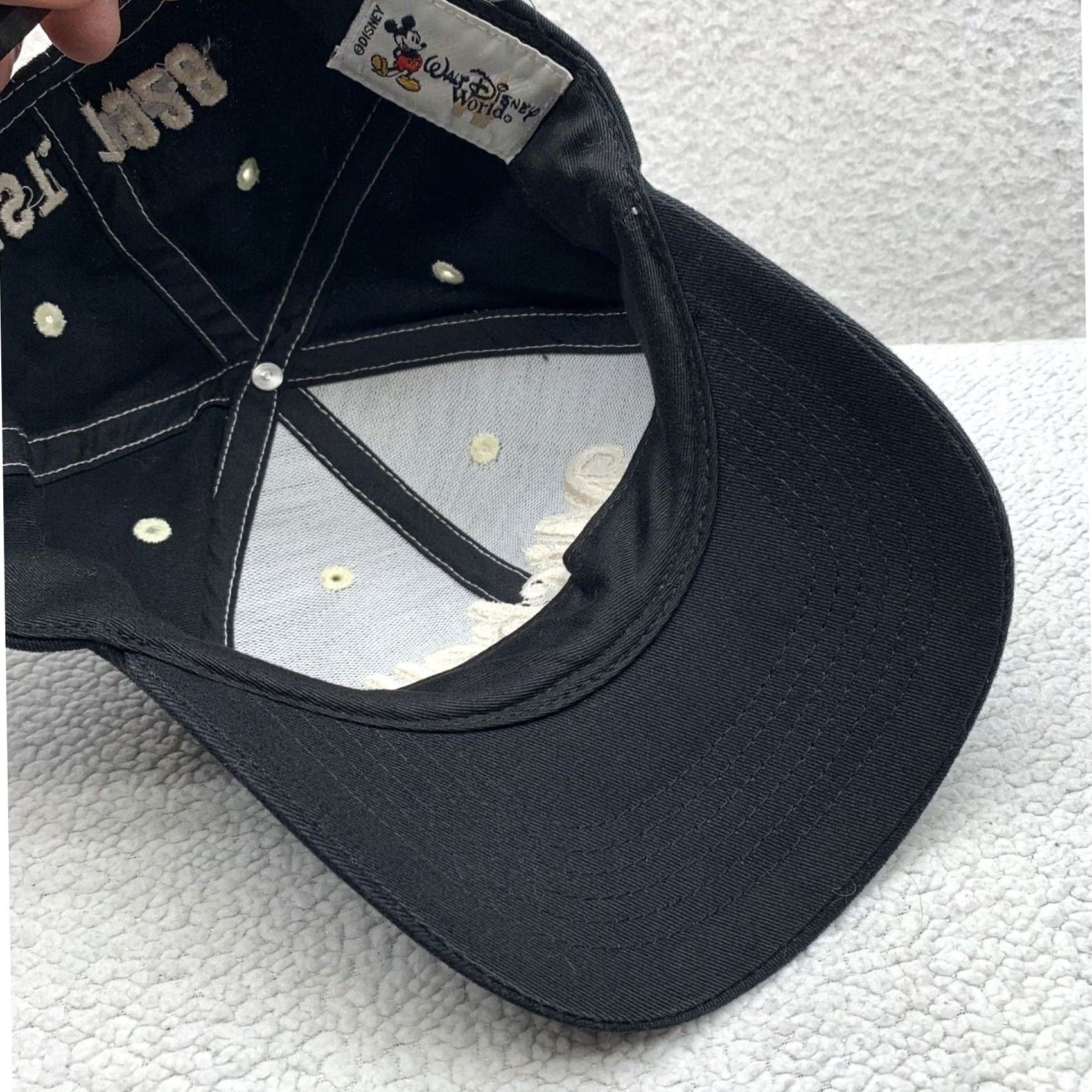 Disney VINTAGE Walt Disney World Mickey Mouse Snapback Hat Adult Black OSFM 1928 Dad Cap Size ONE SIZE - 6 Thumbnail