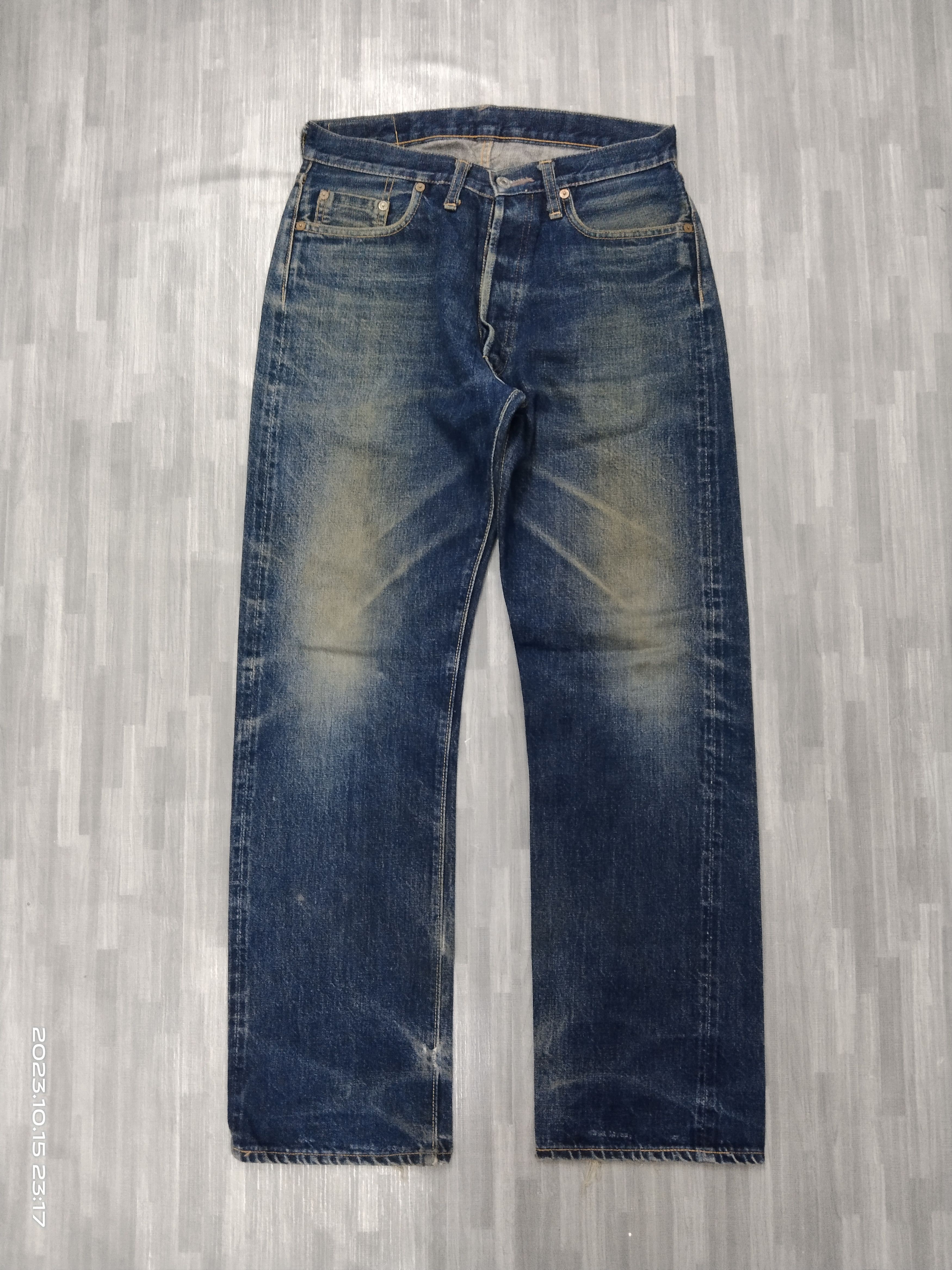 Denime × Vintage 🇯🇵DENIME SICK SELVEDGE DENIM PANTS Size US 29 - 2 Thumbnail