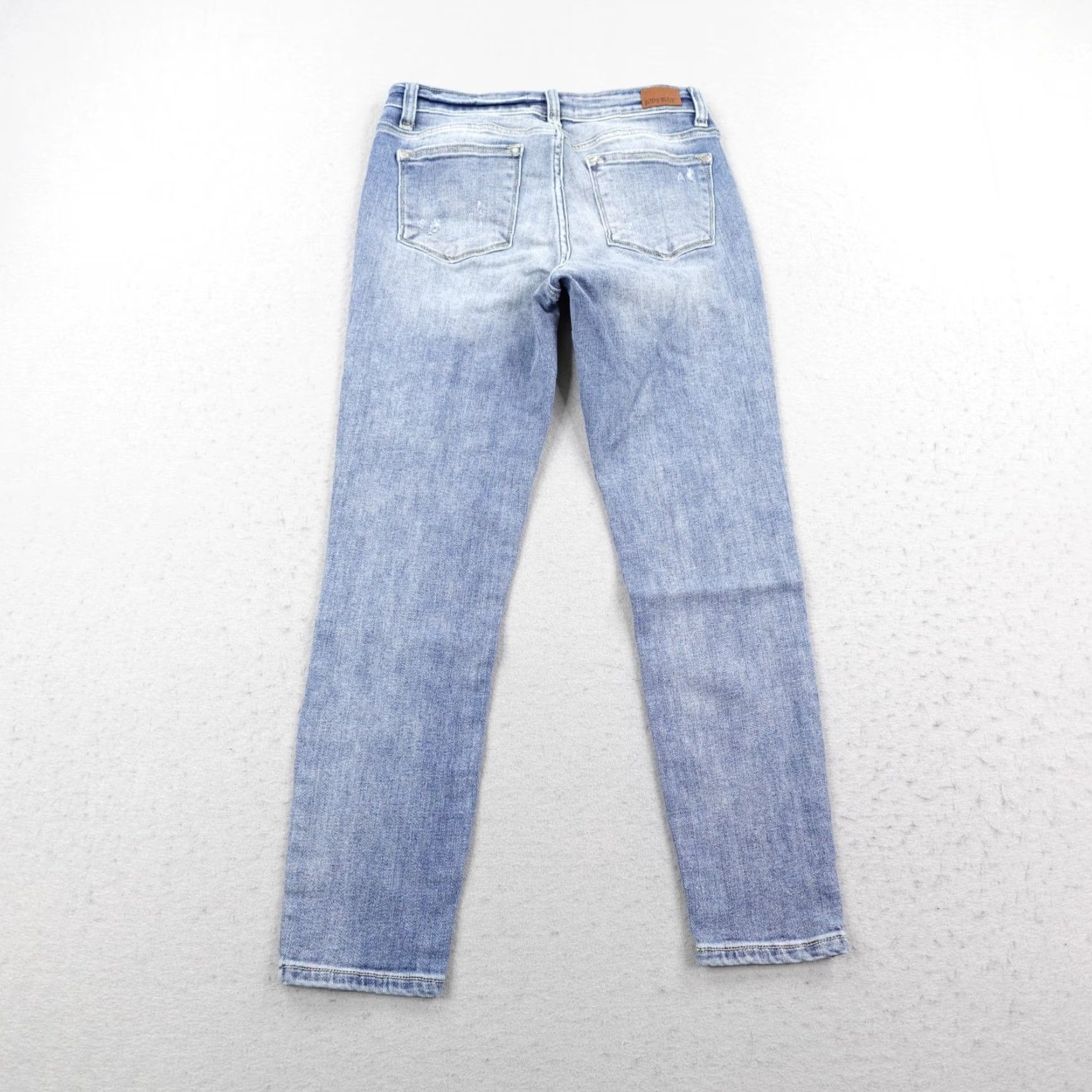 Denime Judy Blue Jeans Women Light Wash Skinny Stretch Denim Distressed Pockets Zipper Button 7/28 Regular 28 in Cotton Blend Slim Vintage: No Size 28" / US 6 / IT 42 - 4 Thumbnail