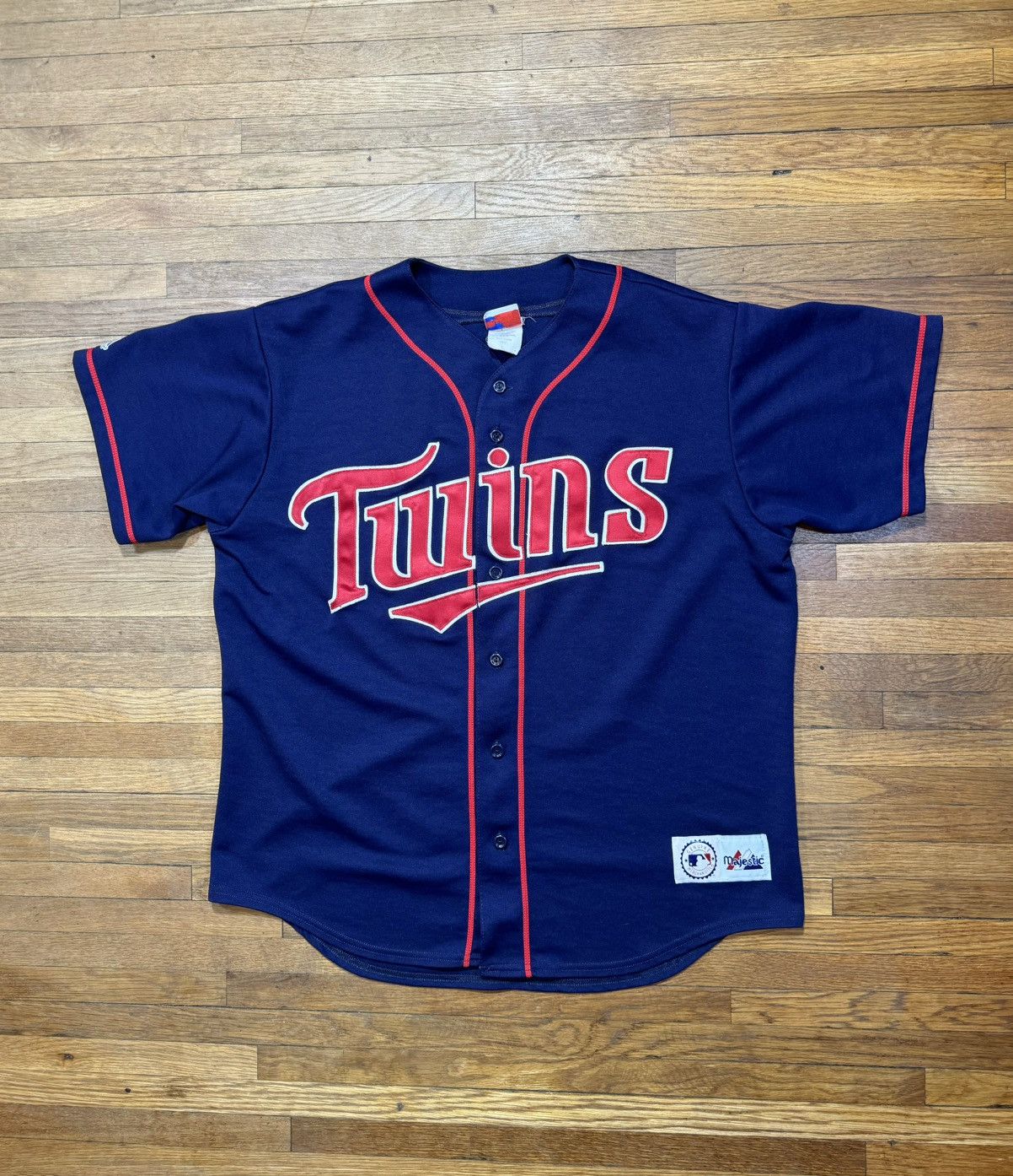 MLB × Majestic Vintage Minnesota Twins Jersey Size US L / EU 52-54 / 3 - 1 Thumbnail