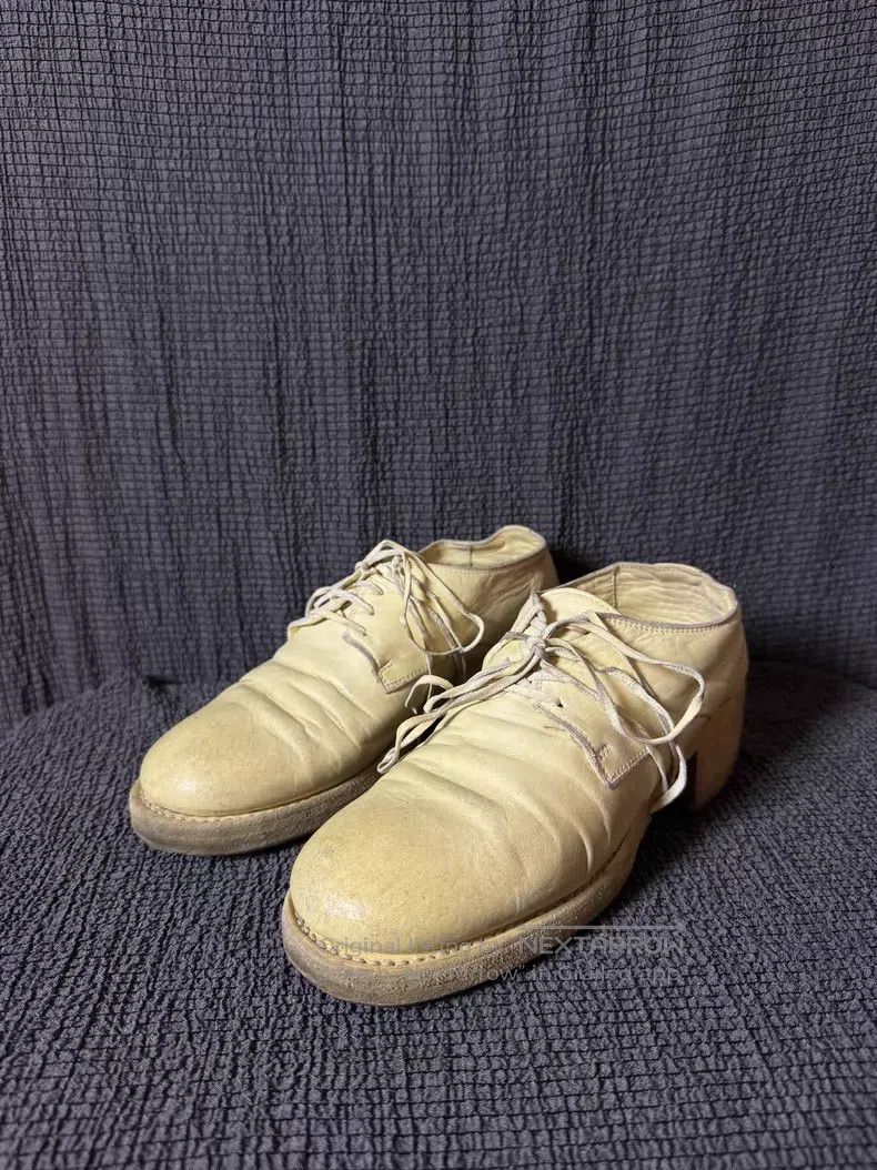 Other GUIDI Beige Low-top Horsehide Derby Shoes Size US 5.5 / EU 38 - 1 Thumbnail