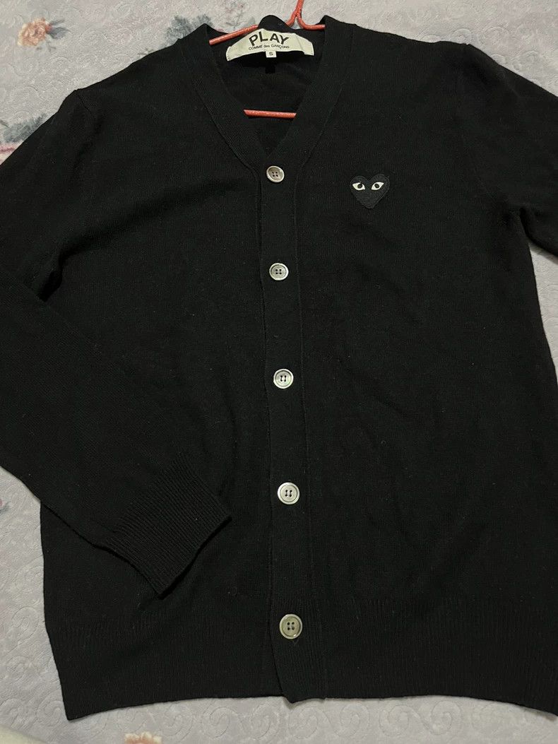 Comme des Garcons Comme Des Garcons Black Men's Wool Cardigan Size US S / EU 44-46 / 1 - 1 Thumbnail