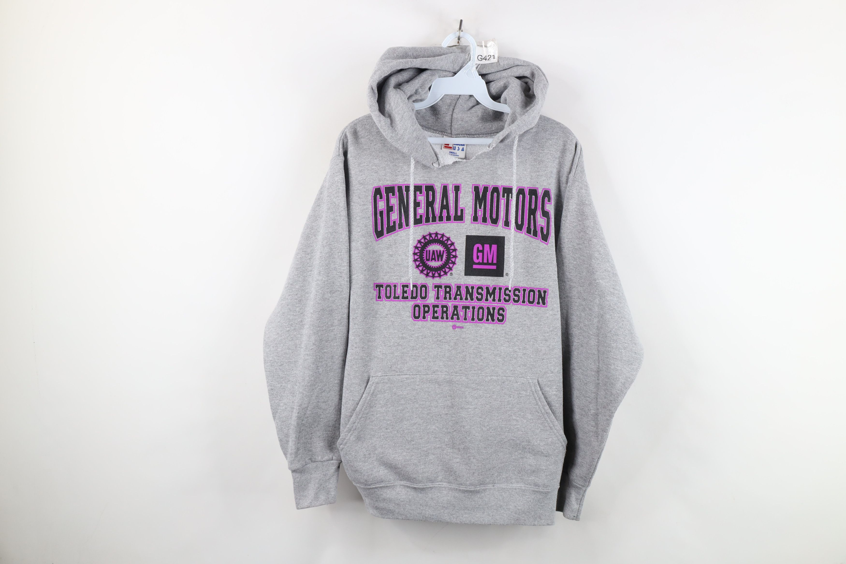 Vintage Vintage 90s General Motors Toledo Transmission Hoodie USA Size US S / EU 44-46 / 1 - 1 Thumbnail