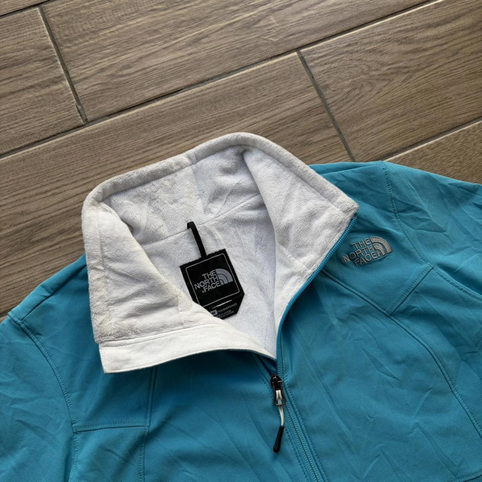 The North Face Y2K Teal The North Face Fleece Lined Zip Up Jacket Size S / US 4 / IT 40 - 3 Thumbnail