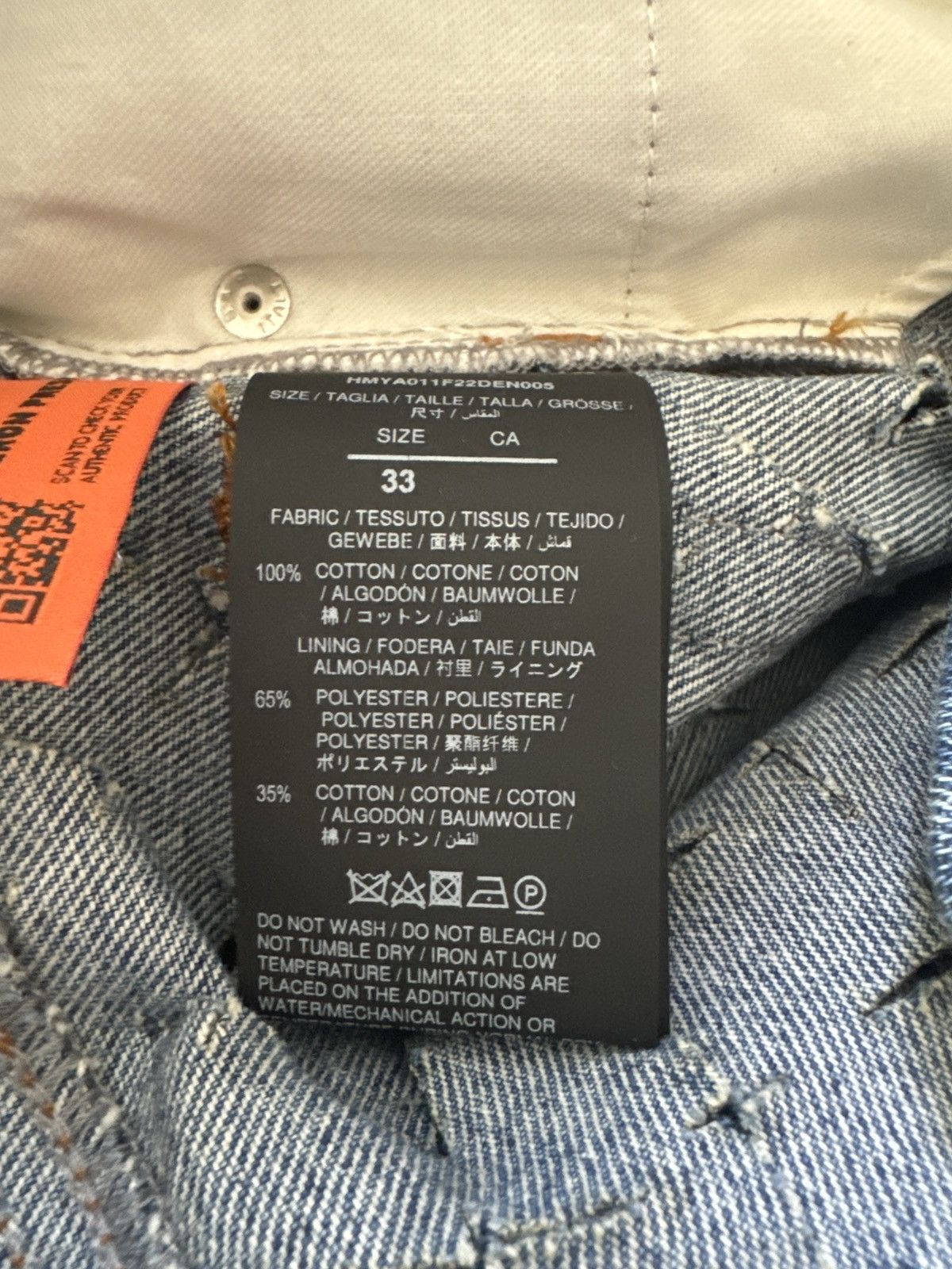 Heron Preston Heron Preston Blue Razor Cut Jeans Size US 31 - 4 Thumbnail
