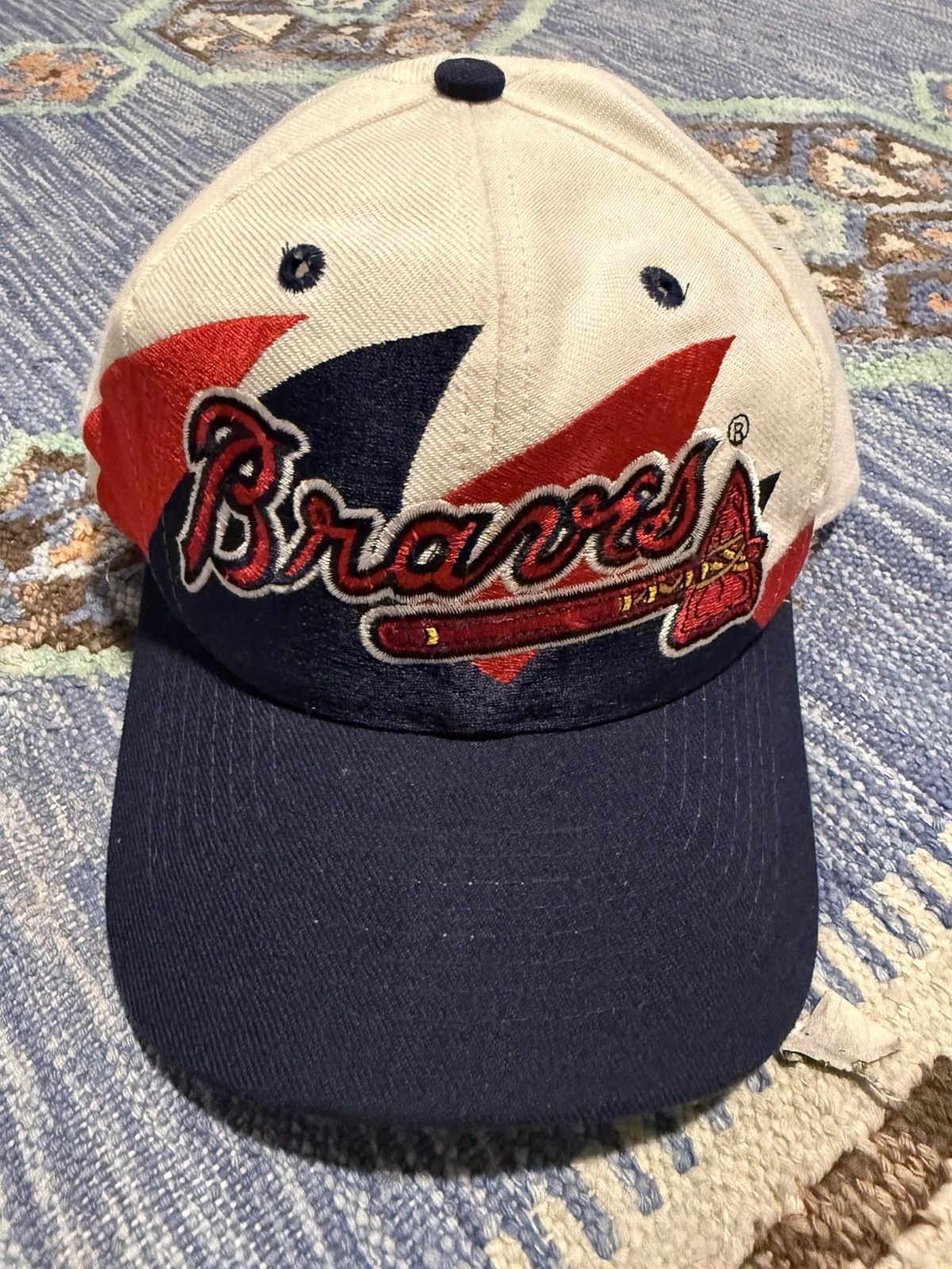 Logo 7 Vintage double shark tooth Braves hat Size ONE SIZE - 1 Thumbnail