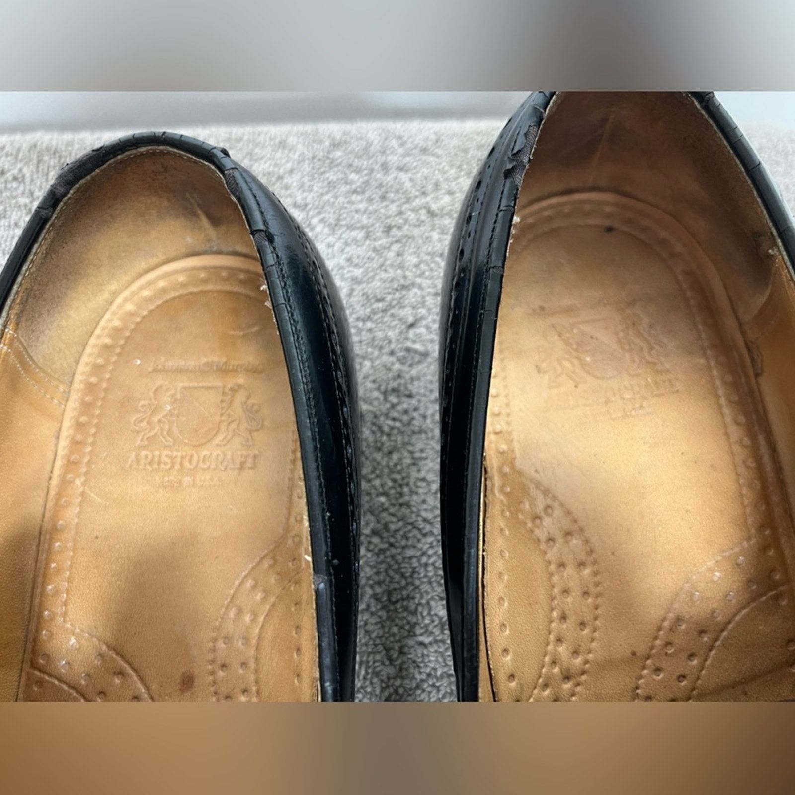 Johnston & Murphy Johnston & Murphy Black Tassel Loafers Shoes Men Size 11 E Size US 11 / EU 44 - 4 Thumbnail