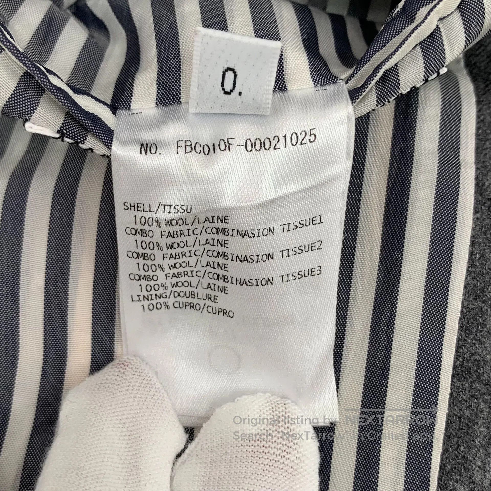 Thom Browne Thom Browne Colorblock Wool Lapel Blazer. Size US XS / EU 42 / 0 - 8 Thumbnail