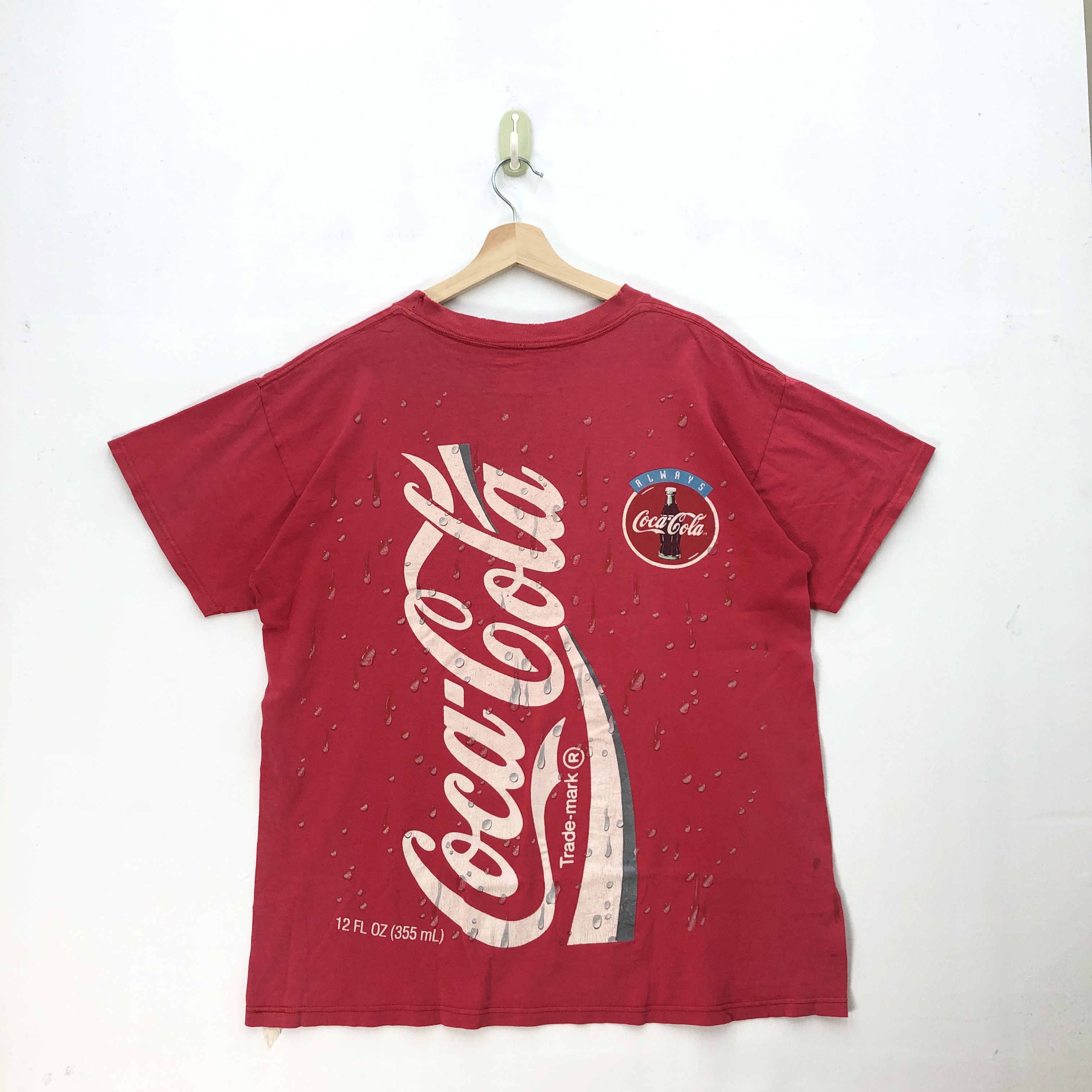 Coca Cola Vintage 90s COKE T Shirt Letter Coca Cola Crewneck Tees Size US L / EU 52-54 / 3 - 2 Thumbnail
