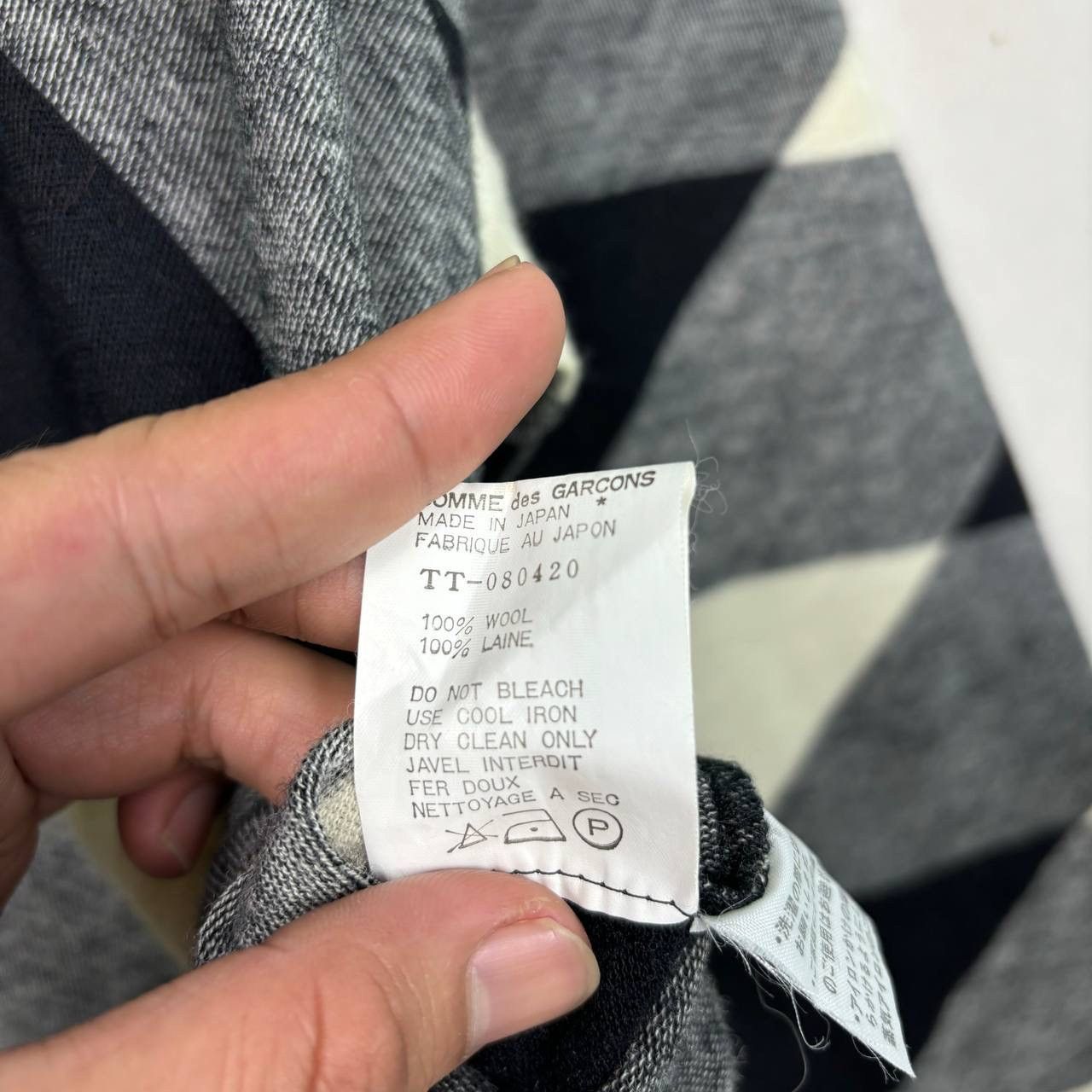 Comme des Garcons tricot Comme Des Garcons Archive Argyle Wool Dress Japan Size L / US 10 / IT 46 - 8 Thumbnail