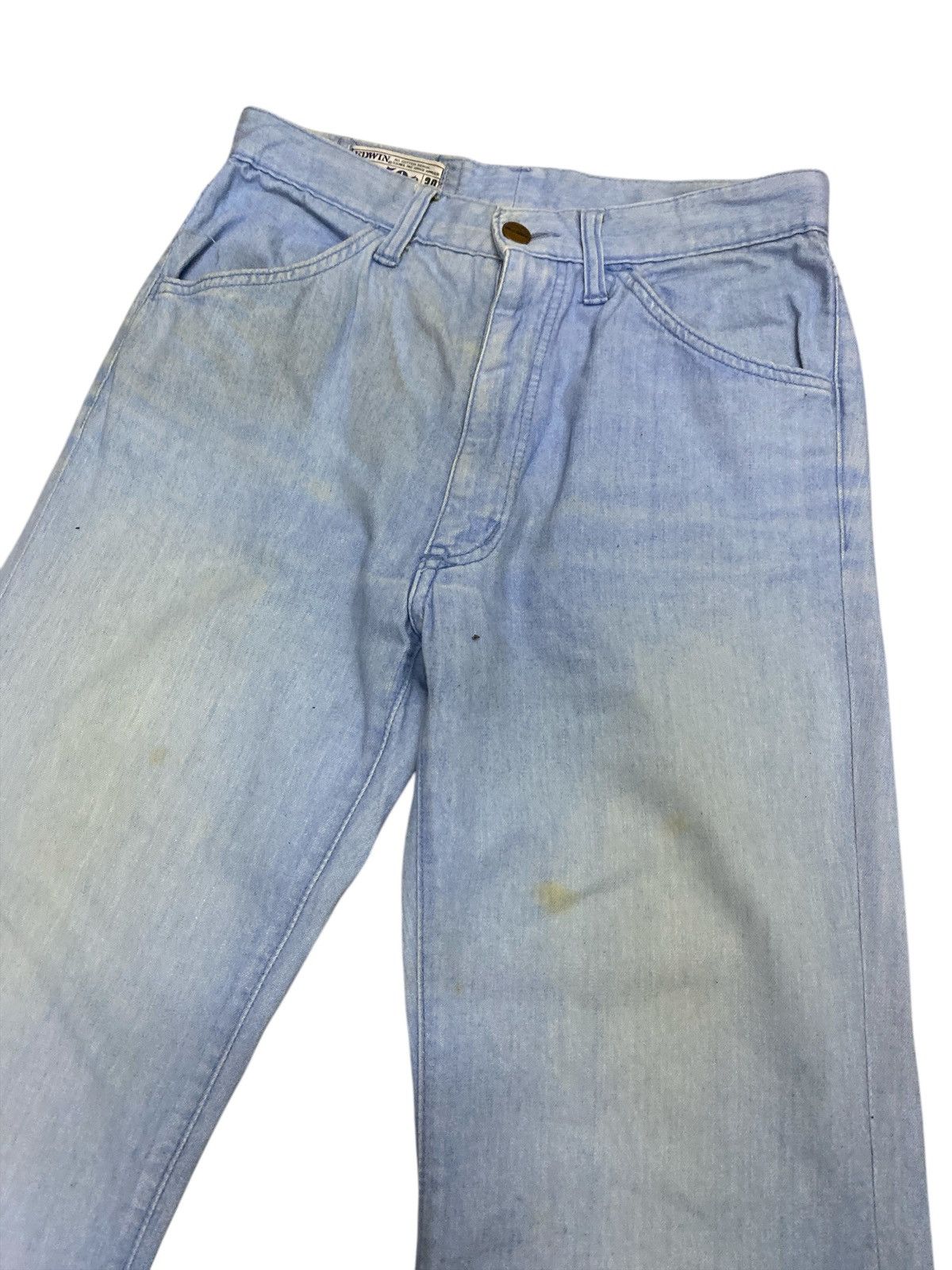 Edwin × If Six Was Nine × Vintage Vintage 70s Mr.50c by Edwin Flared Denim Bootcut Jeans Size US 29 - 9 Thumbnail
