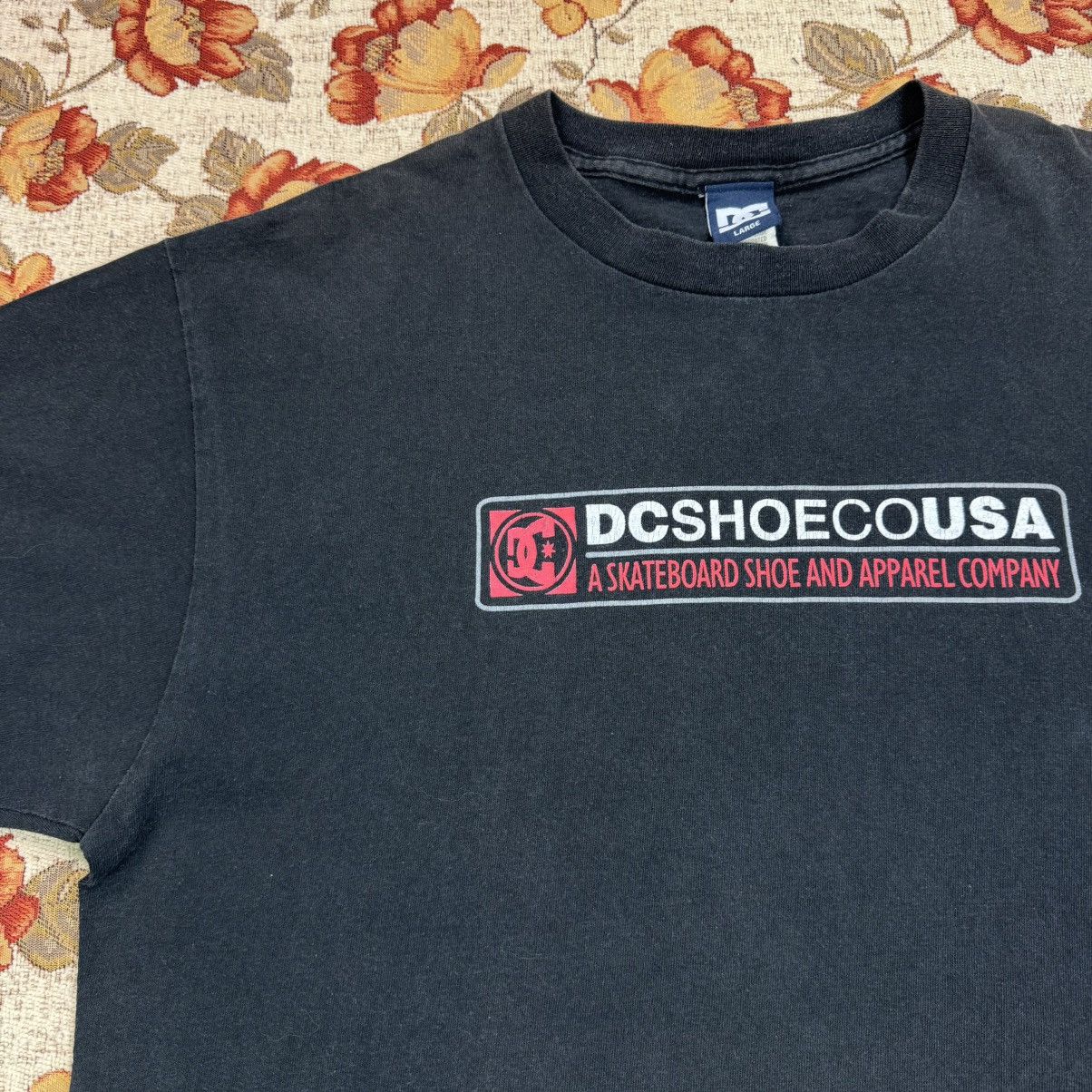 DC × Vintage Vintage DC shoe usa Cropped Washed Faded Tee skateboard y2k Size US L / EU 52-54 / 3 - 11 Thumbnail