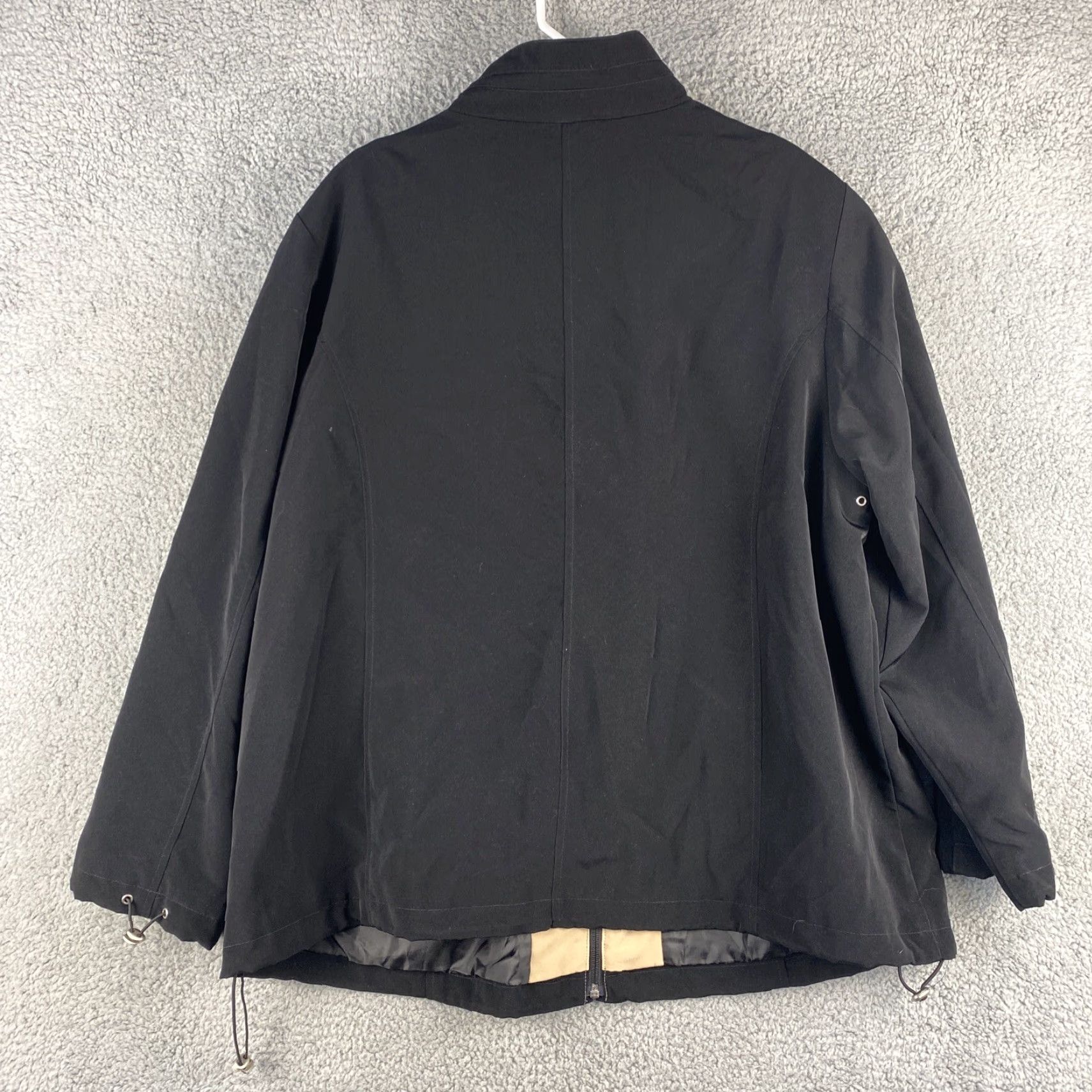 Vintage UTEX Woman's Full Zip Up Jacket Coat Size 2X Black Long Sleeves 47-2 Size XXL / US 16-18 / IT 52-54 - 7 Thumbnail