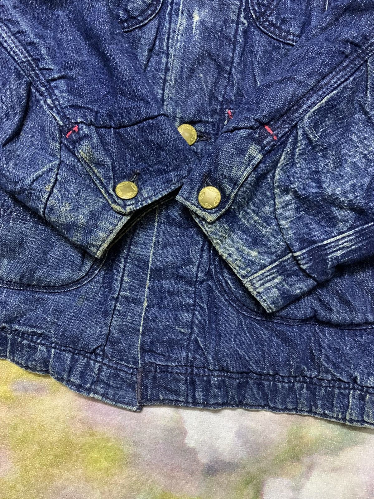 Sears Vintage 50’s HERCULES SEARS Chore Blanket Lined Denim Jacket Size US S / EU 44-46 / 1 - 9 Thumbnail