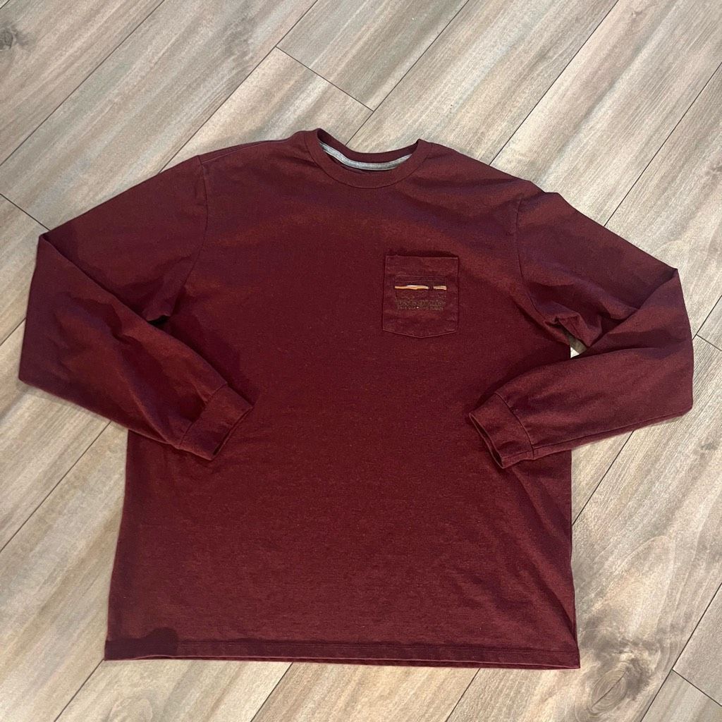 Patagonia Patagonia Maroon Athletic Casual Tshirt Men Large Bin O-31 Size US L / EU 52-54 / 3 - 1 Thumbnail