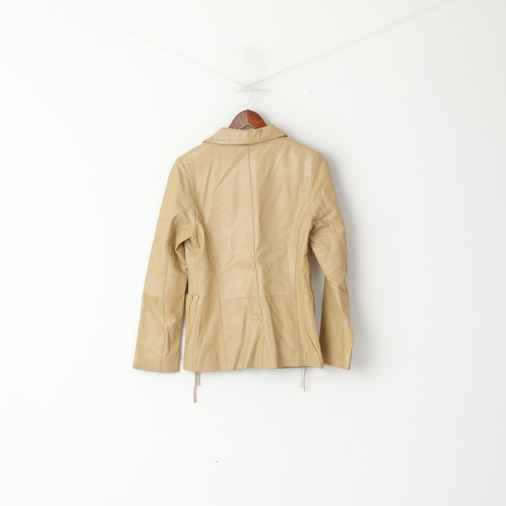 Vintage Hollies Stockholm Women 36 S Jacket Beige 8014 Size S / US 4 / IT 40 - 9 Thumbnail