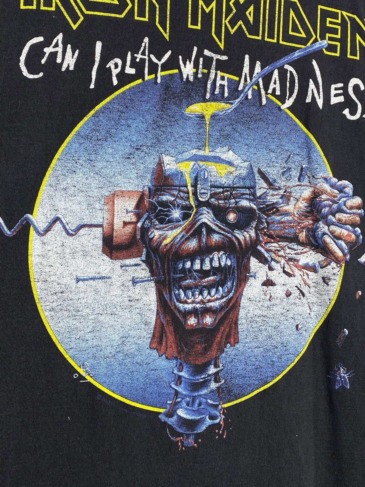 Iron Maiden 🔥 IRON MAIDEN VINTAGE METAL TEE CAN I PLAY W MADNESS Size US XL / EU 56 / 4 - 6 Thumbnail