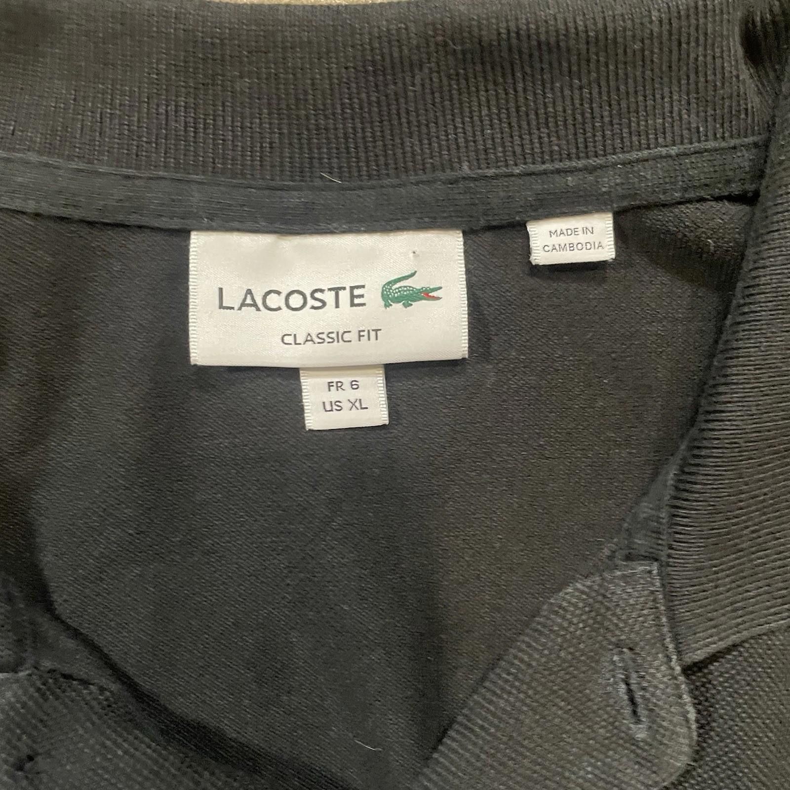 Lacoste X2 Lacoste Polo X-Large Blue + Black Short Sleeve Logo T Size US XL / EU 56 / 4 - 7 Thumbnail