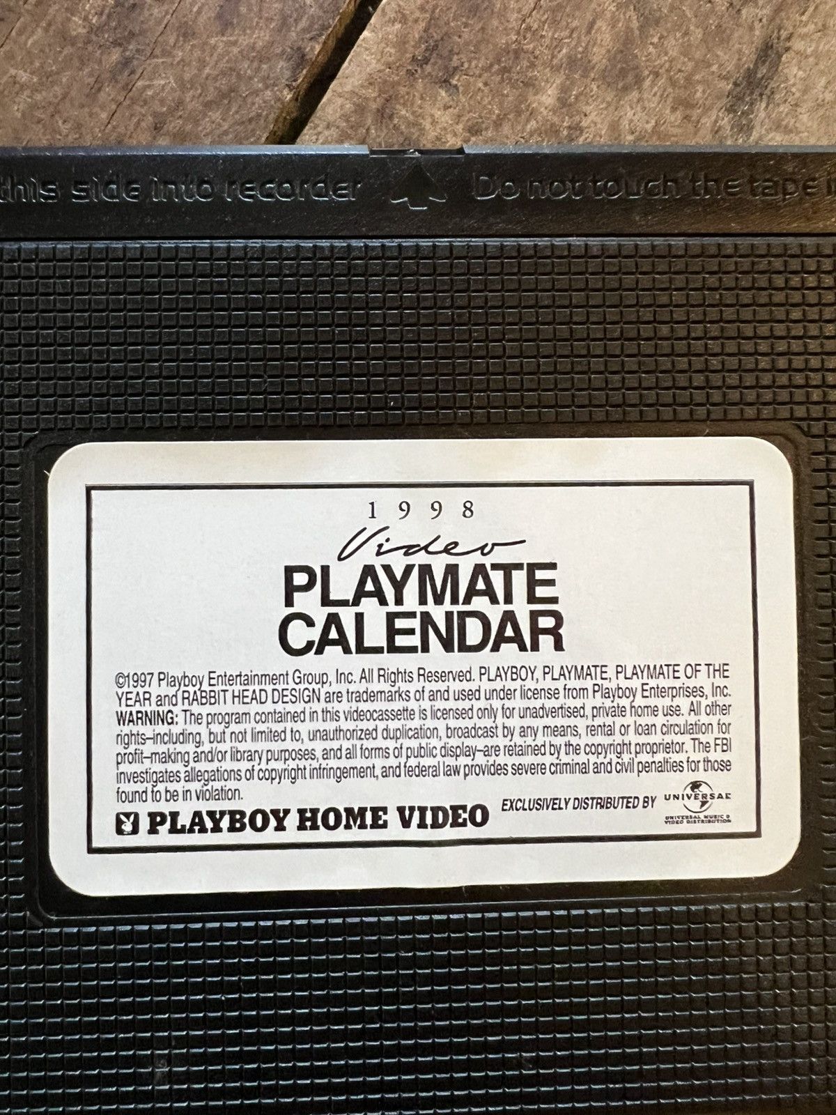 Vintage 1998 Playboy Video Playmate Calendar - VHS Movie Size ONE SIZE - 6 Thumbnail