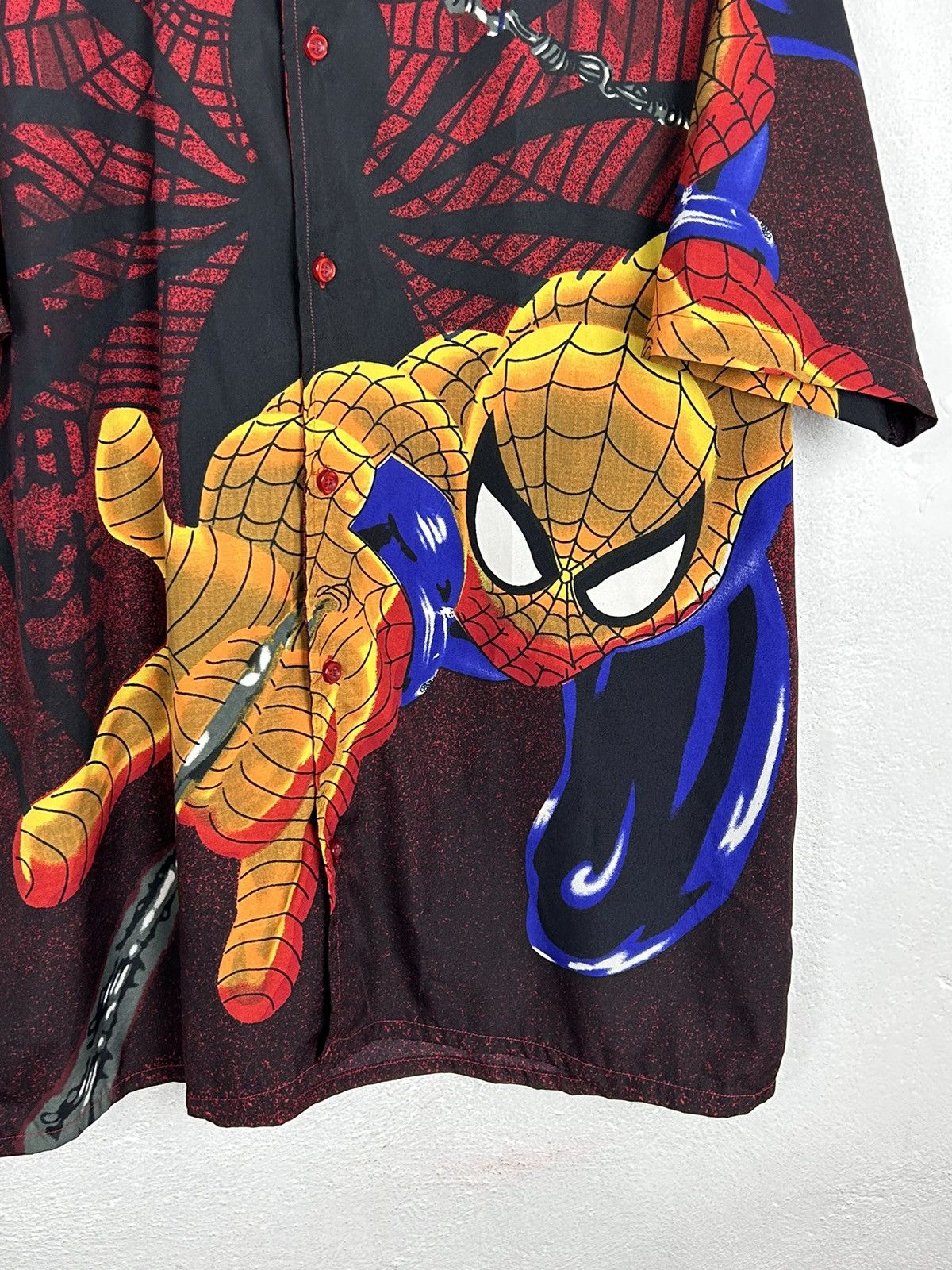 Marvel Comics 00s Vintage Spider-Man Marvel Allover Design AOP Shirt Size US L / EU 52-54 / 3 - 2 Thumbnail