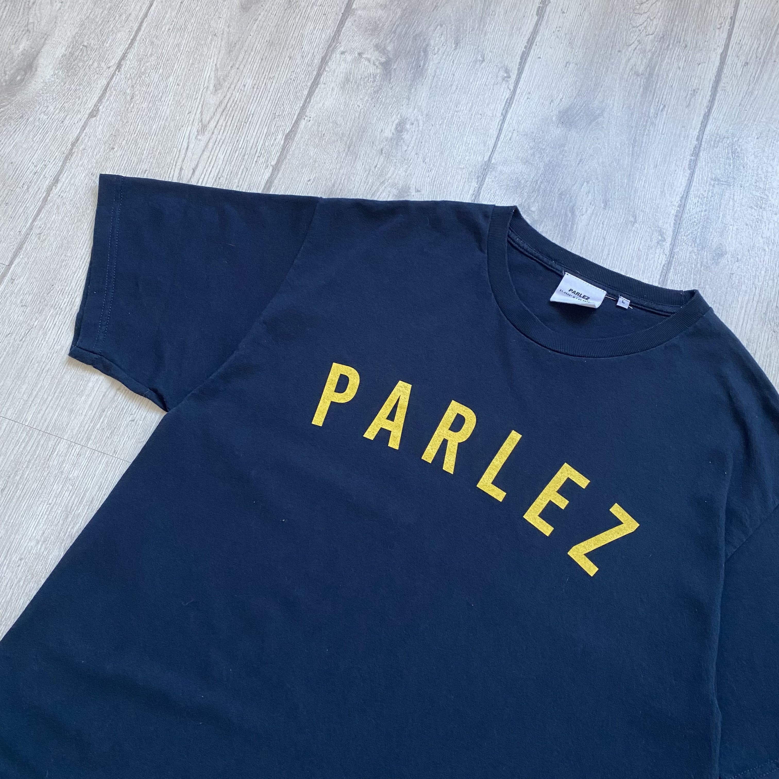 Parlez Parlez logo navy tee streetwear Size US L / EU 52-54 / 3 - 6 Thumbnail