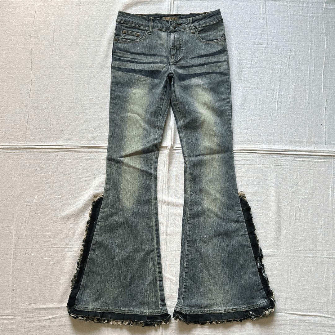 Japanese Brand Vintage wink wink Flared Denim Size 27" / US 4 / IT 40 - 1 Thumbnail
