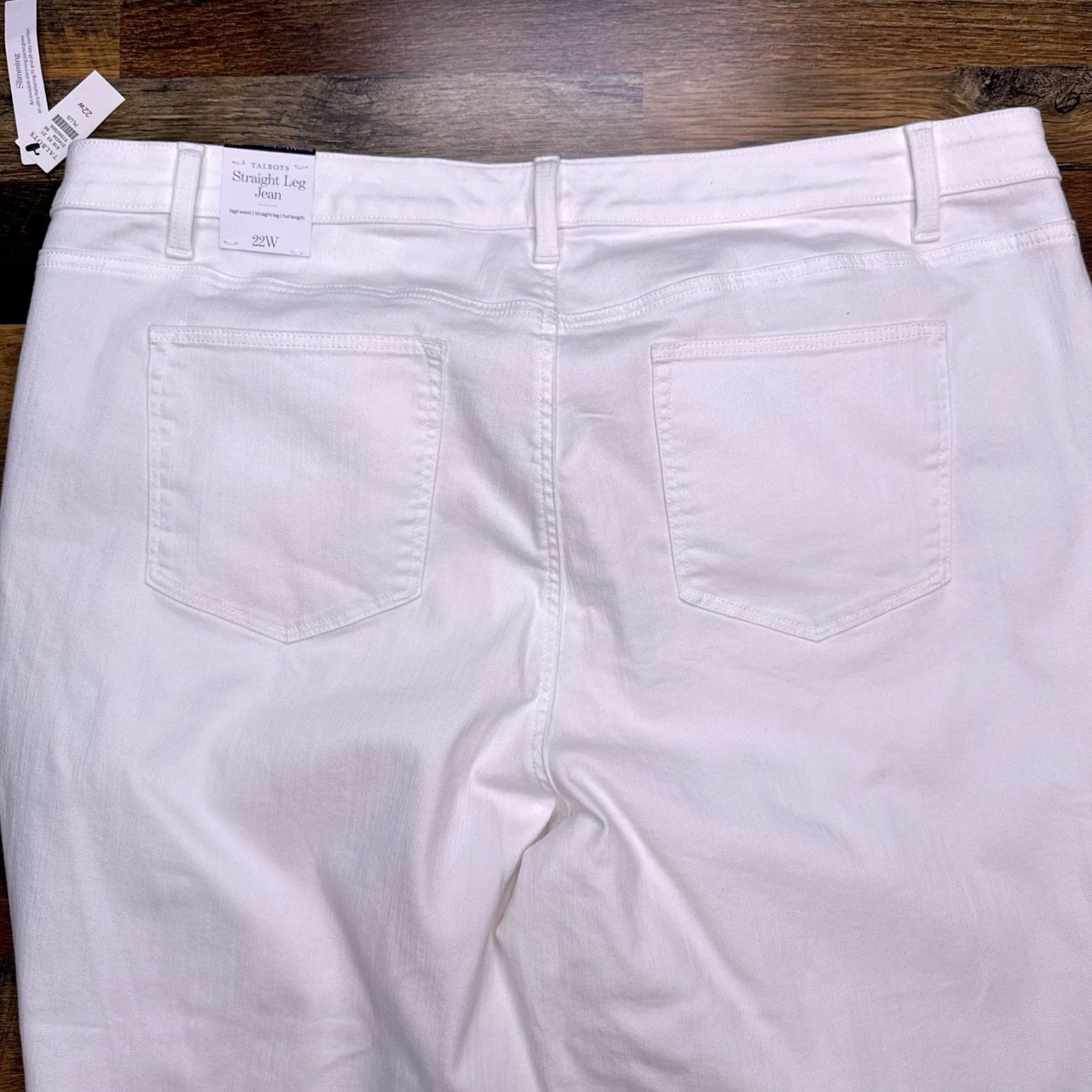 Talbots Talbots Jeans Womens 22W White High Waist Straight Leg New Size 40" / US 18 - 7 Thumbnail
