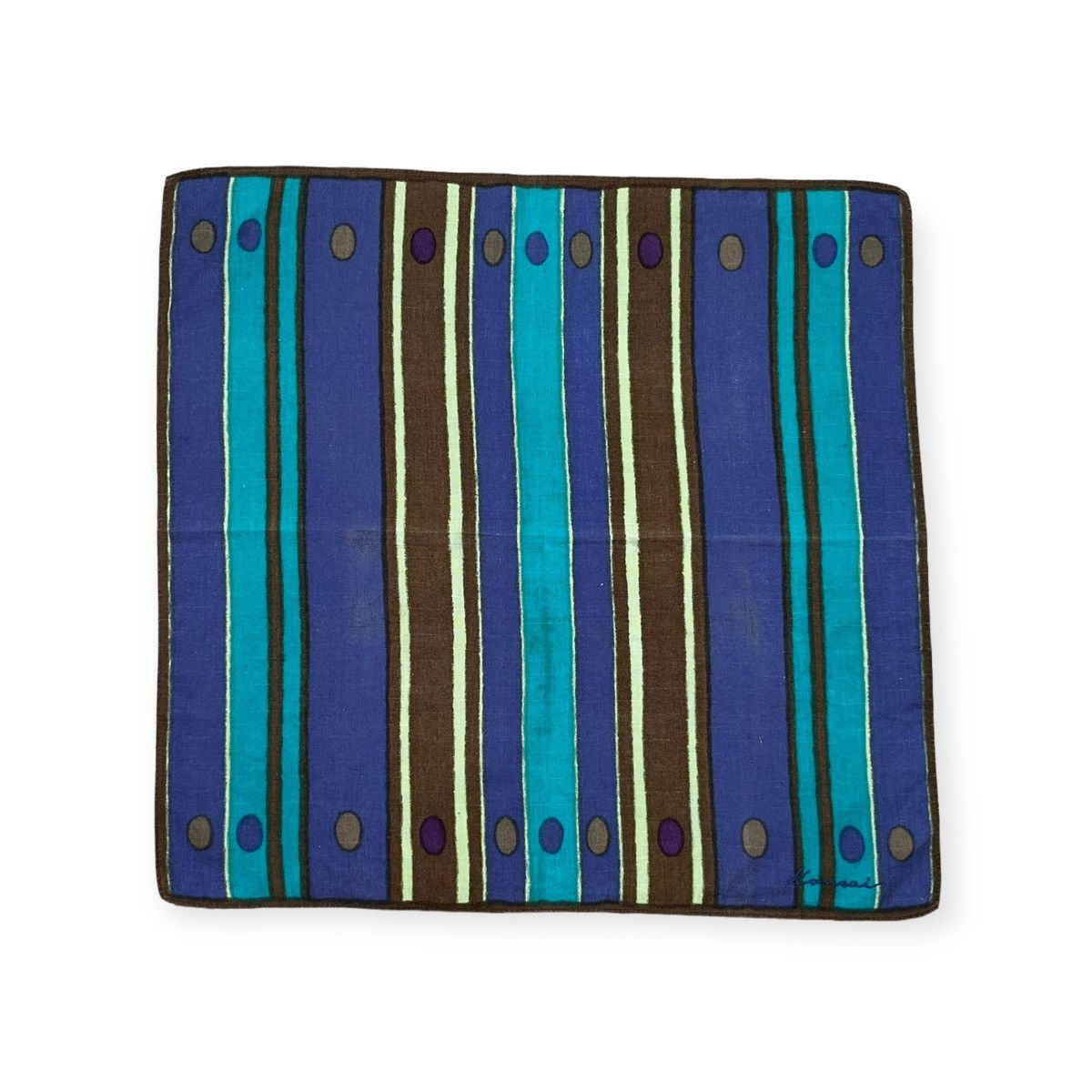 Japanese Brand Kansai Handkerchief Neckerchief Bandana Pocketsquare Size ONE SIZE - 1 Thumbnail