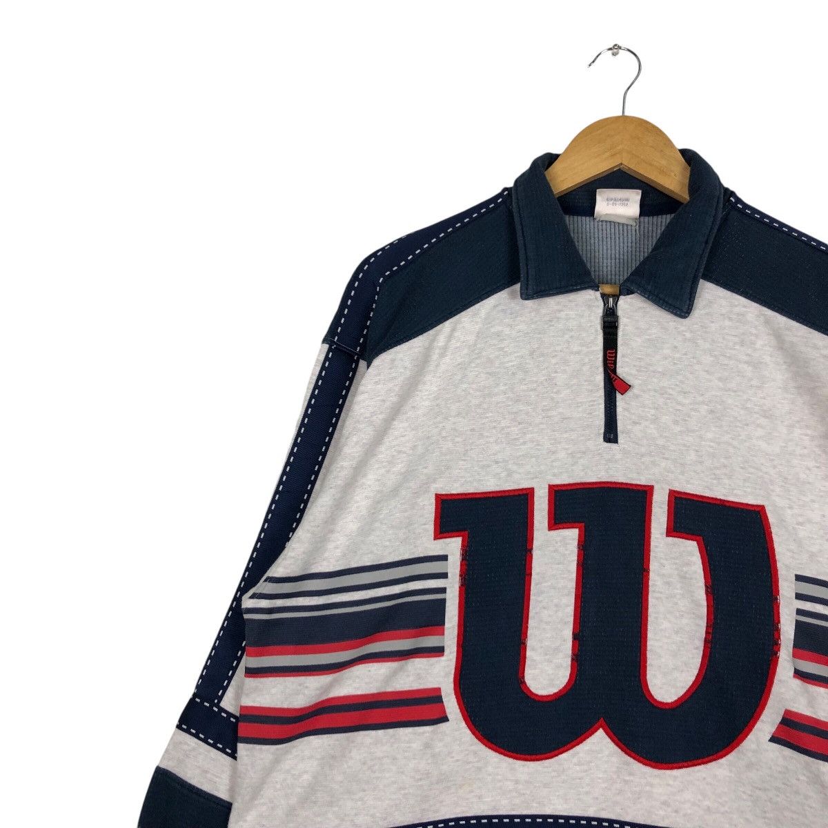 Japanese Brand × Vintage × Wilson Vintage Wilson Sweatshirt Big Logo Spell Out Streetwear Size US M / EU 48-50 / 2 - 6 Thumbnail