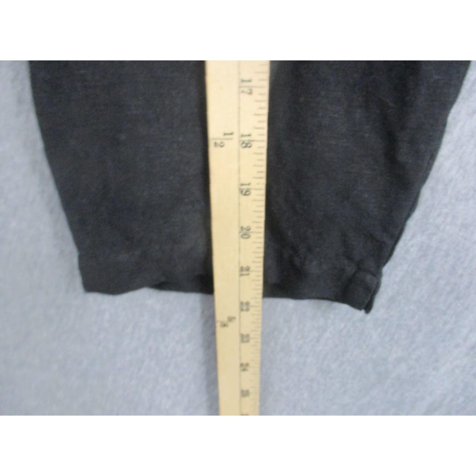 Vintage Dressbarn Pants Capri Womens Medium Black Linen Rayon Elastic Waist Pockets Tapered Casual Inserts 20in Inseam Size 32" / US 10 / IT 46 - 4 Thumbnail