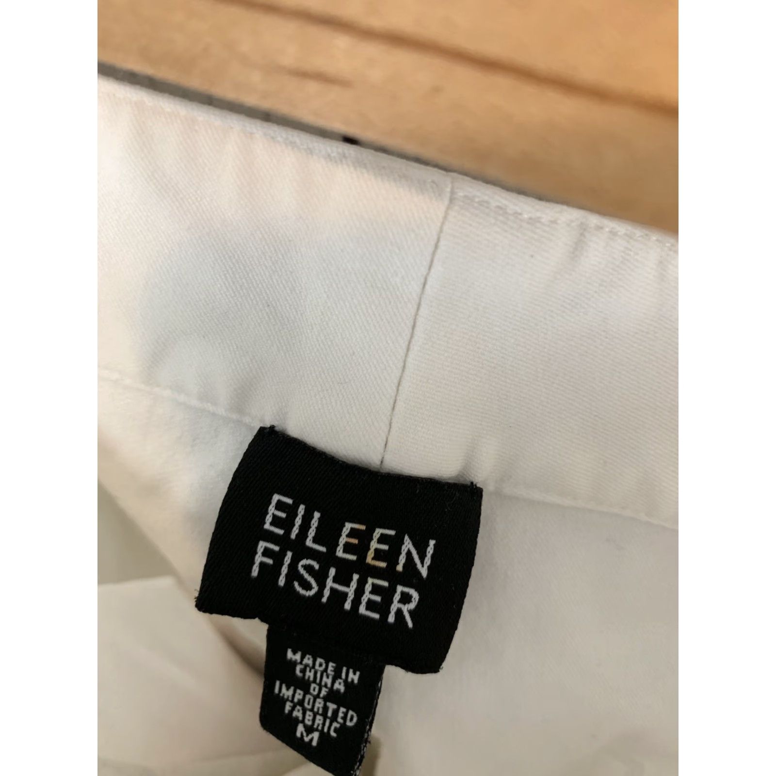 Eileen Fisher Eileen Fisher Capri Pants White Women Medium Capri Cropped Casual Pants For Women M White Capris Size 32" / US 10 / IT 46 - 2 Thumbnail
