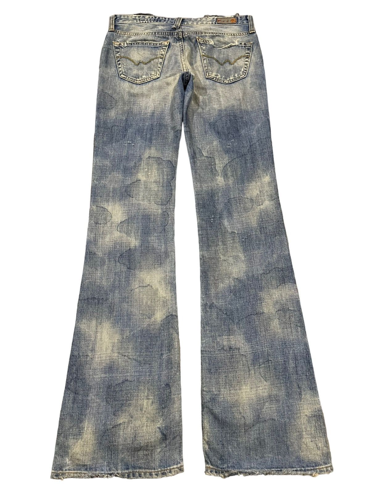 AG Adriano Goldschmied Vintage Usa Adriano Goldschmied Bleached Flare Jeans Size 29" - 2 Thumbnail