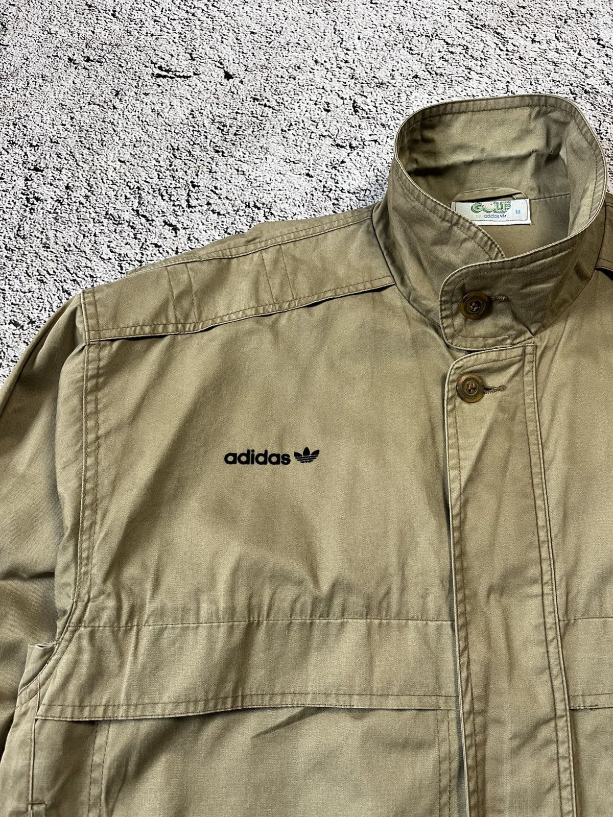 Adidas Adidas Golf Vintage Khaki Utility Jacket Size M Size US M / EU 48-50 / 2 - 8 Thumbnail