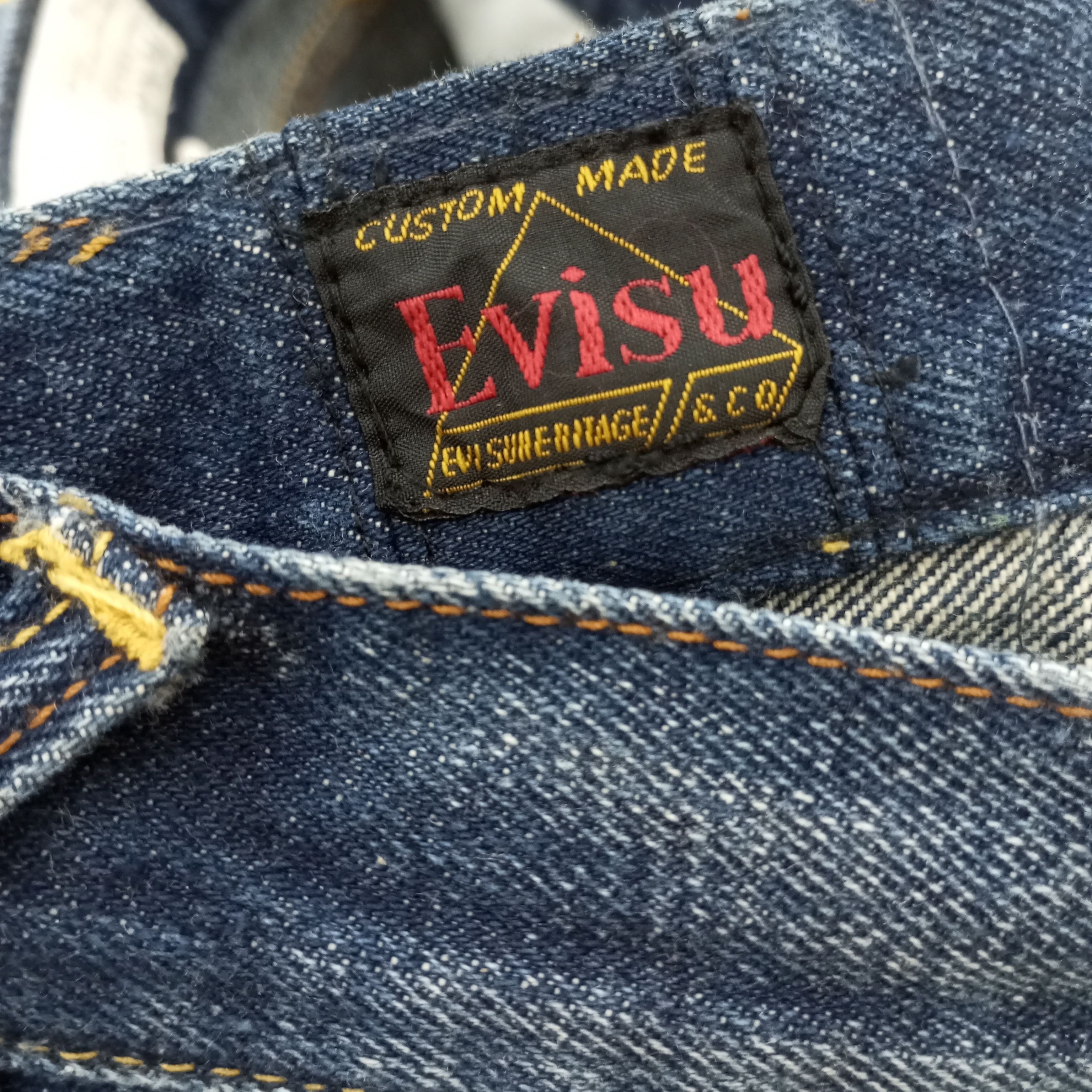 Evisu × Japanese Brand × Vintage Evisu Japanese Brand Fashion Style Custom Daicock Jeans Size US 31 - 13 Thumbnail