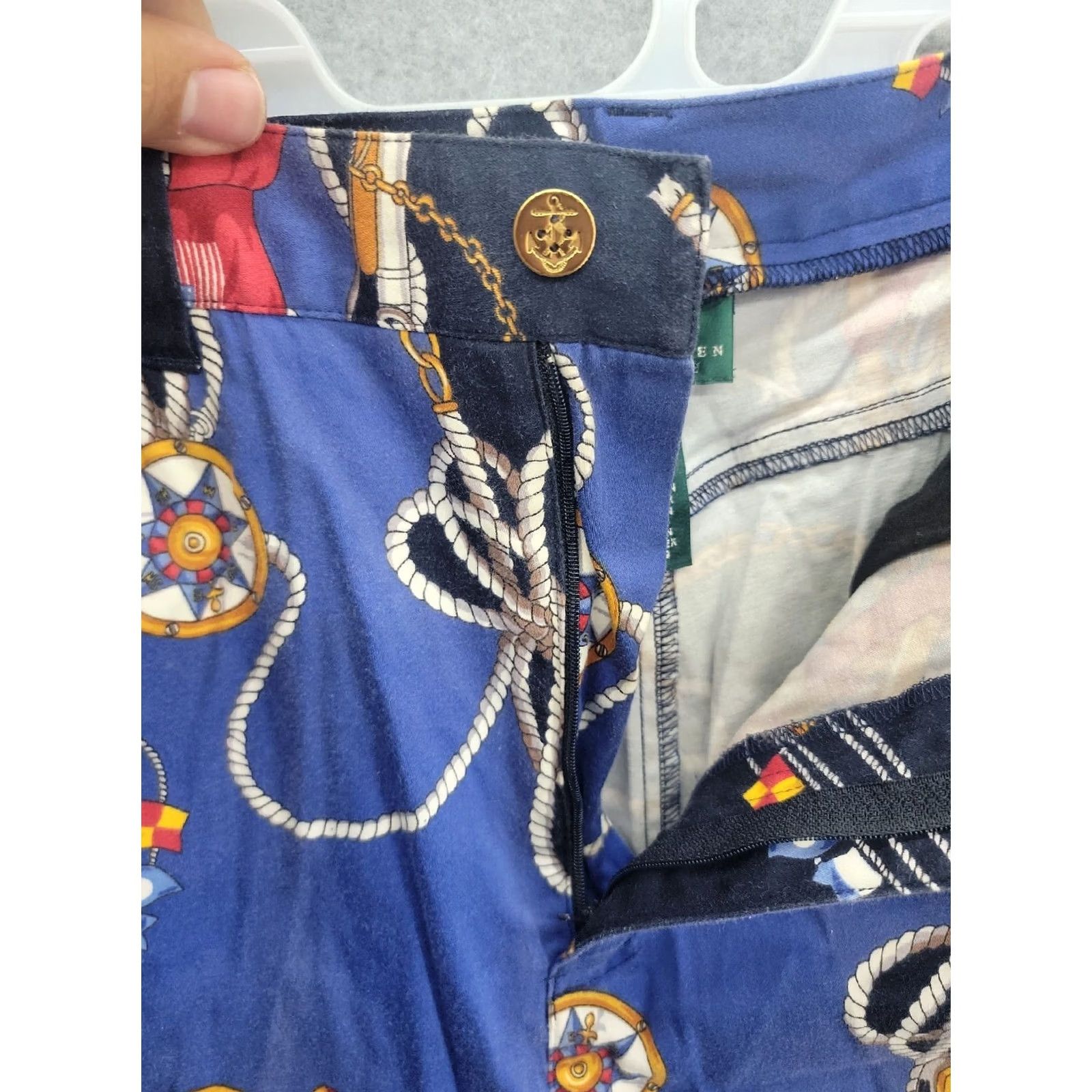 Ralph Lauren Lauren Ralph Lauren Pants Womens 12 Anchor Yacht Boating Sailor Printed Size Size 34" / US 12 / IT 48 - 5 Thumbnail