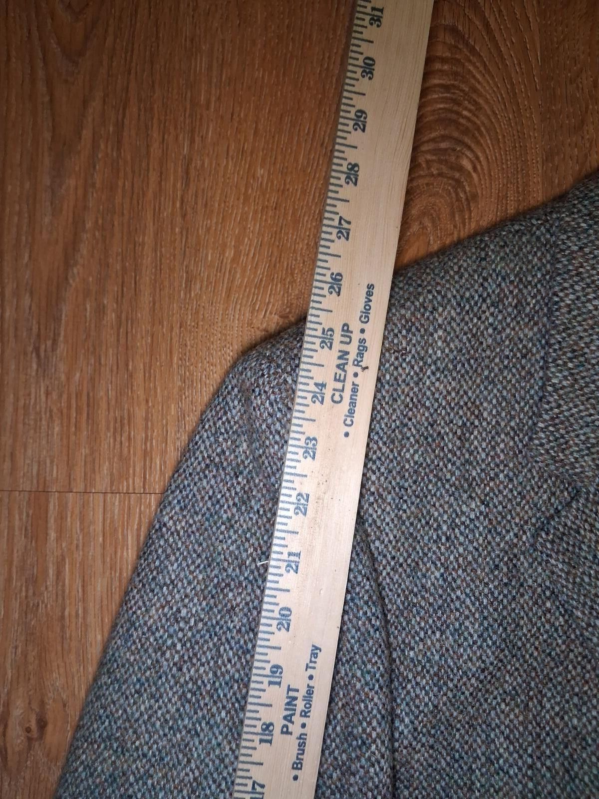 Harris Tweed Harris Tweed Sport Coat Mens 44R Beige Virgin Wool Donegal Size 44R - 12 Thumbnail