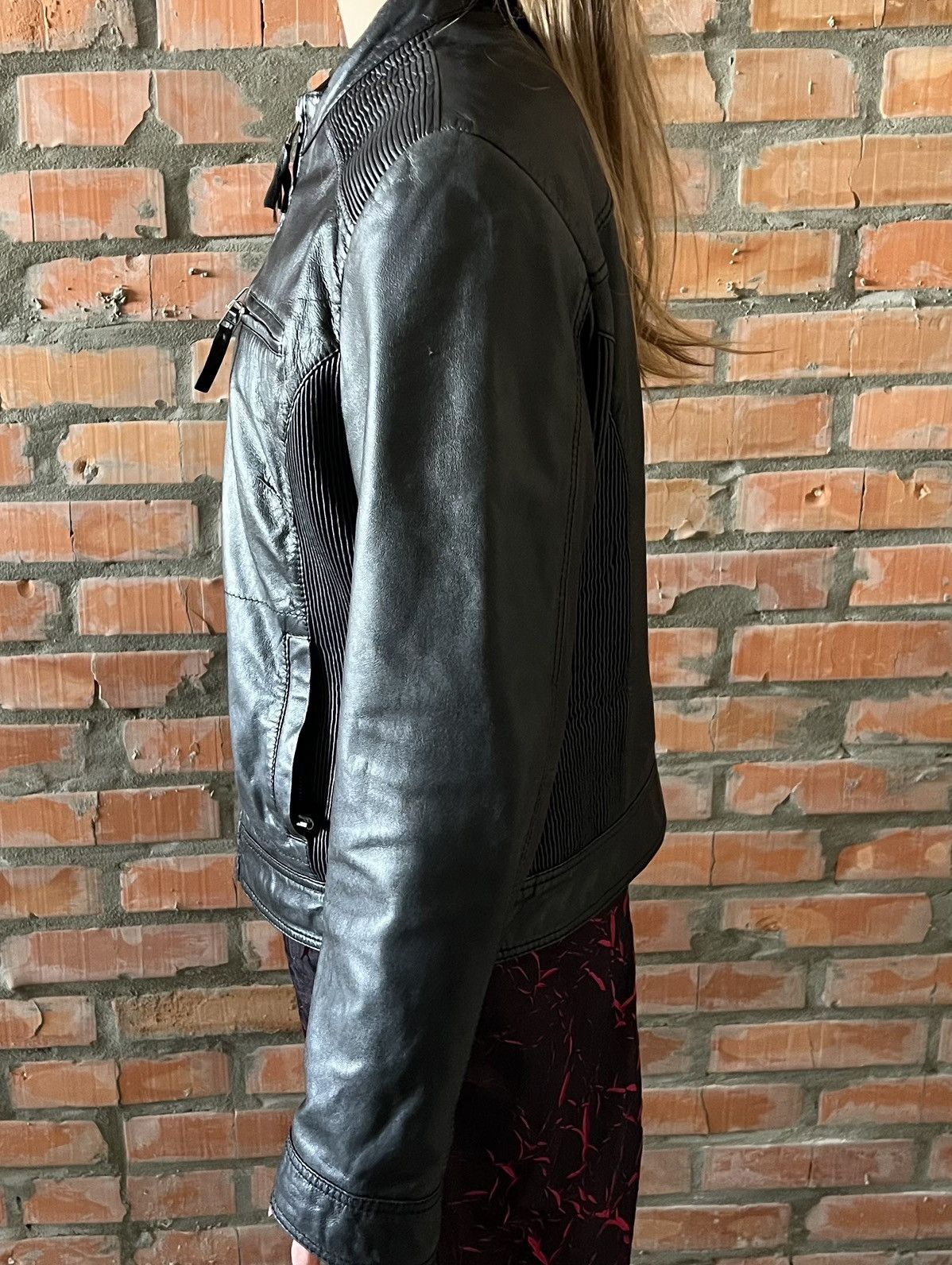 Leather Vintage Women’s Leather Biker Jacket Size L / US 10 / IT 46 - 15 Thumbnail