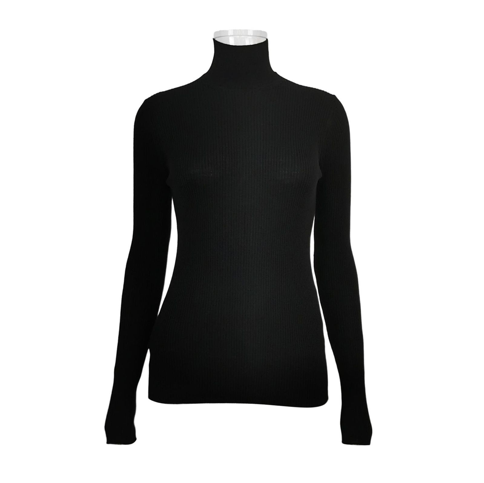 Prada Prada Black Merino Wool Turtleneck Sweater 0089 Size S / US 4 / IT 40 - 1 Thumbnail