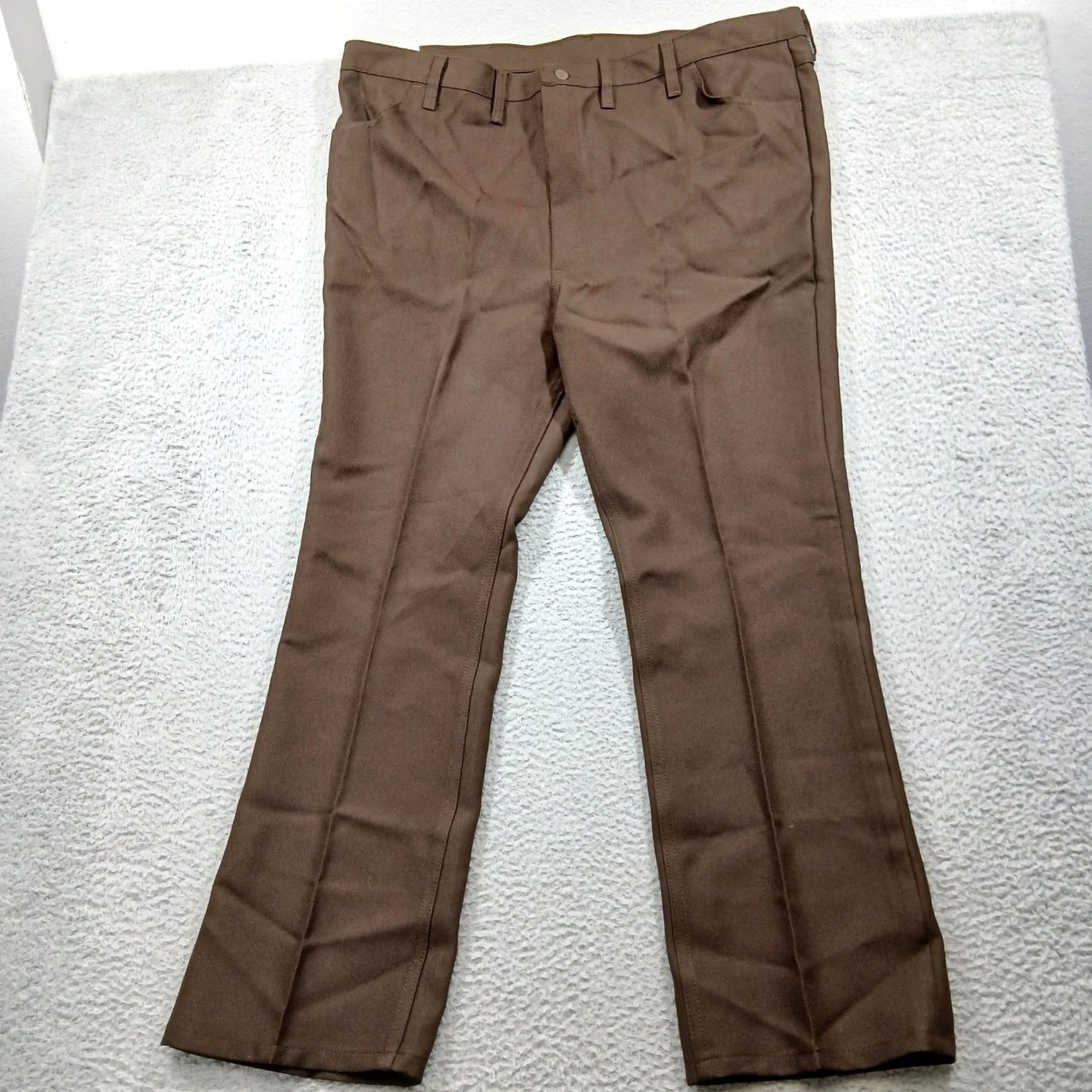 Wrangler Wrangler Wrancher Boot Jeans Mens 46x32 Brown Polyester Western Cowboy Size US 30 / EU 46 - 2 Thumbnail
