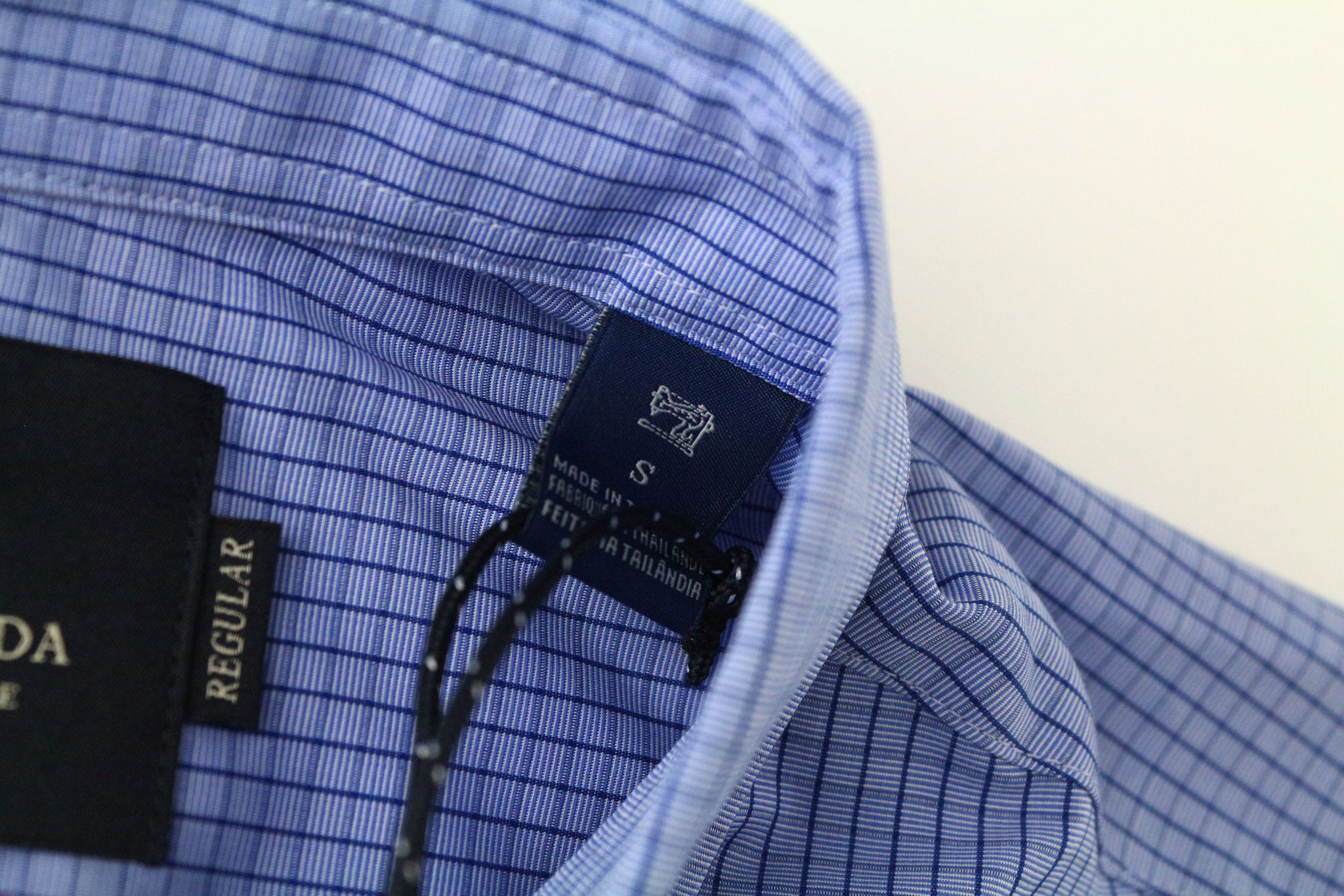 Scotch & Soda S Blue Checked Cotton Button Up Shirt 74624 Size US S / EU 44-46 / 1 - 6 Thumbnail